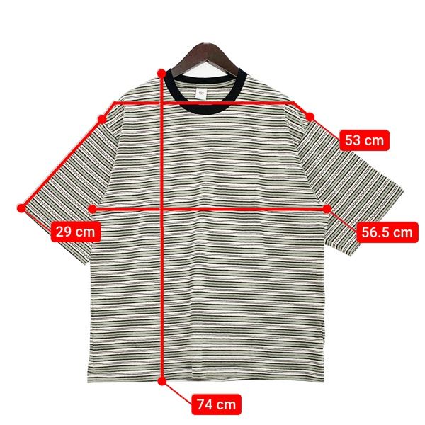 OVY Multi Border Relax Fit T-shirts グリーン 【公式通販】
