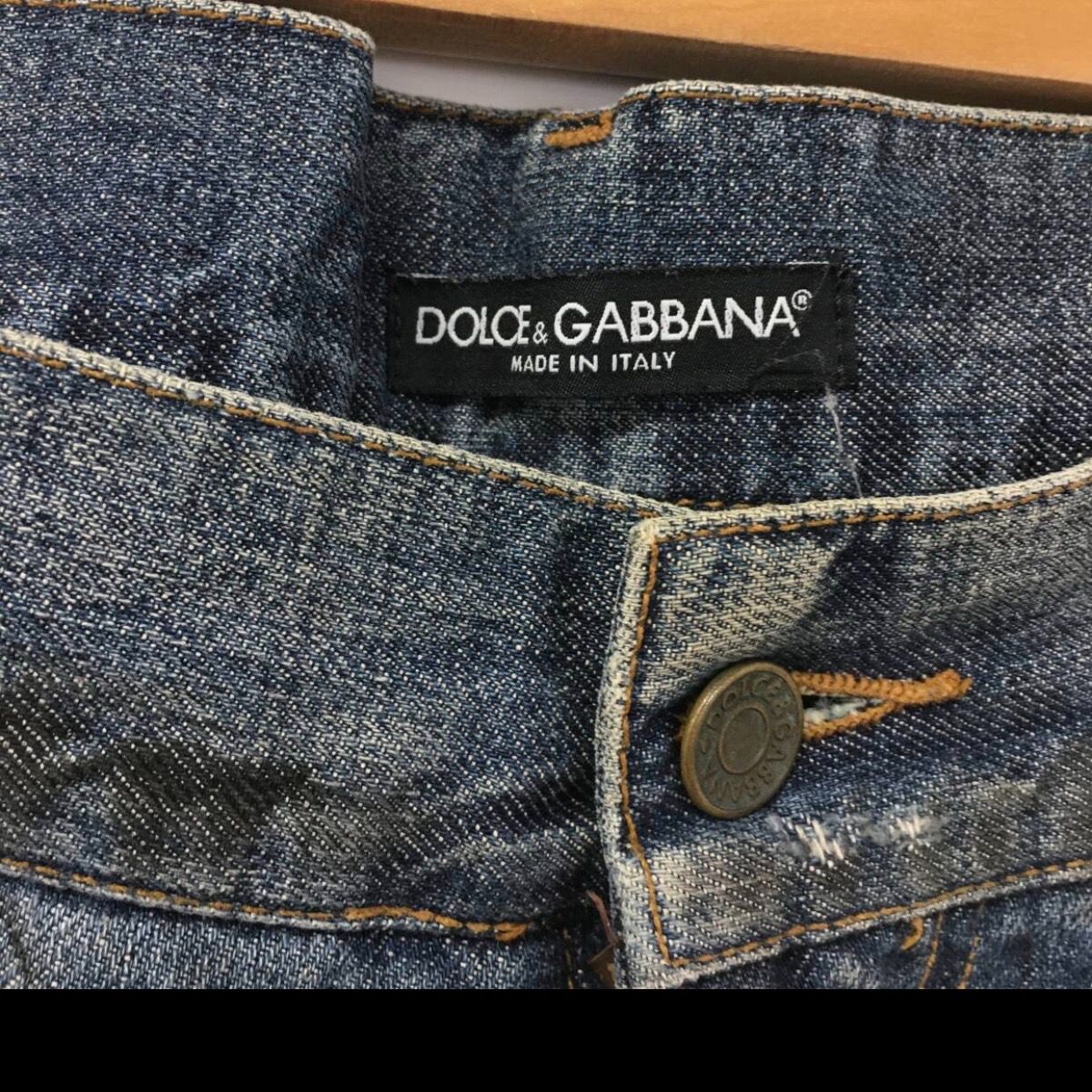 D＆G ドルチェアンドガッバーナ デニムパンツ ボトムス ダメージ加工