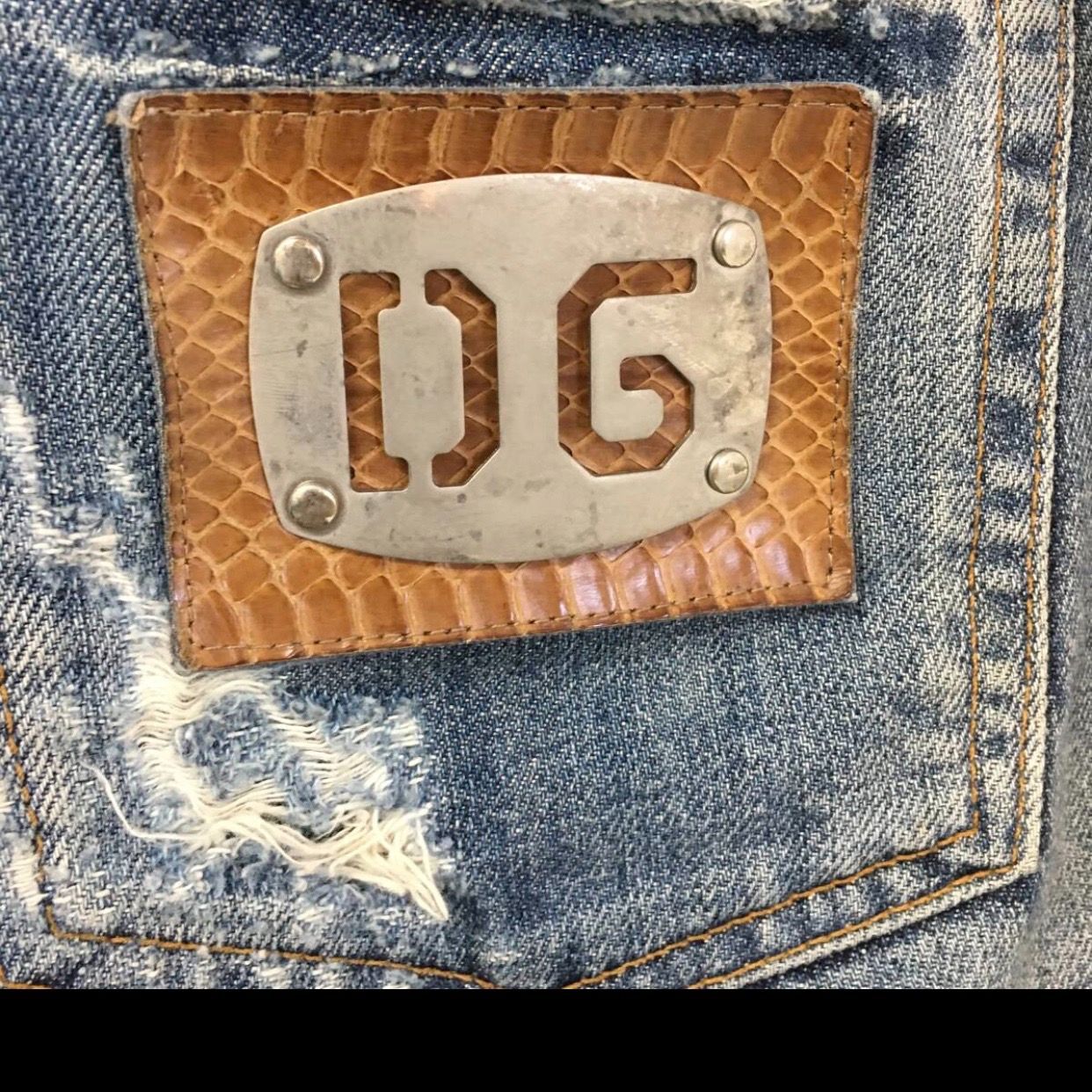 D＆G ドルチェアンドガッバーナ デニムパンツ ボトムス ダメージ加工
