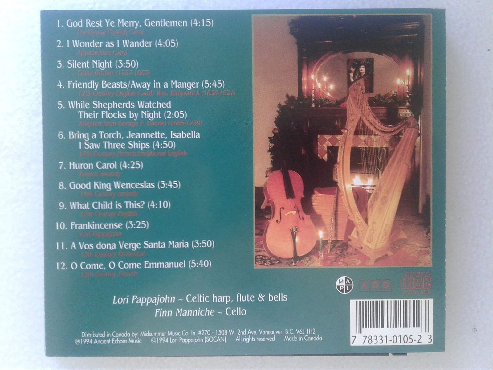 【CD】Celtic Harp for Christmas