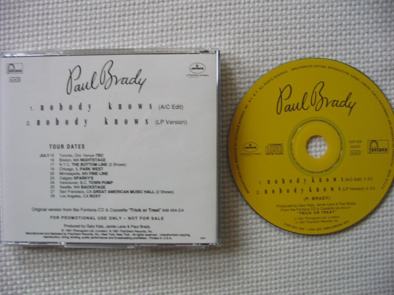 【CD】Nobody Knows: The Best of Paul Brady