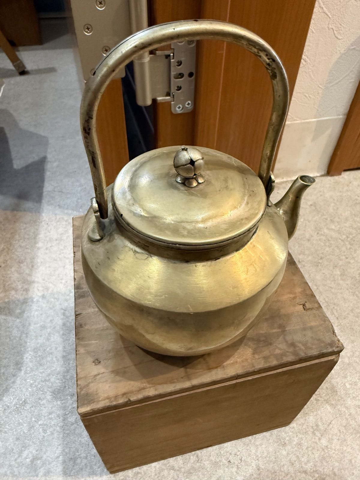 【大正〜昭和初期】木箱付き 古美術 湯沸 急須 茶道具 時代物 アンティーク