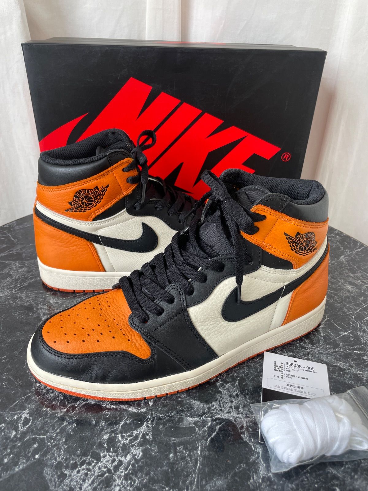 NIKE AIR JORDAN 1 RETRO HIGH OG 555088 005 ハイシャッター バックボード 28cm ★