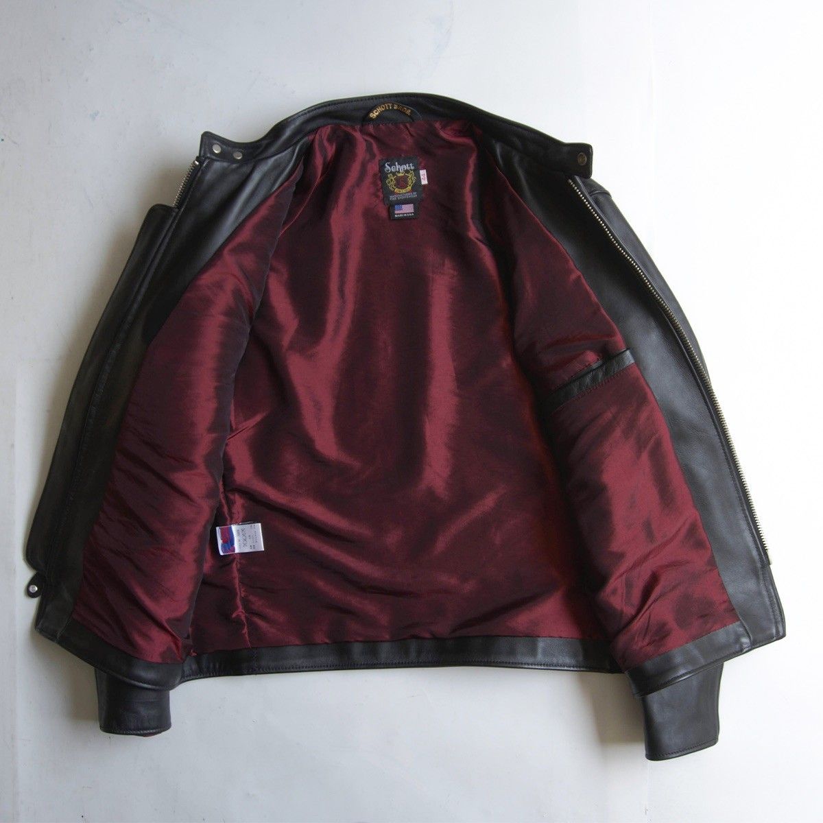美品/ビッグサイズ】SCHOTT【641XX/シングルライダースジャケット】44 