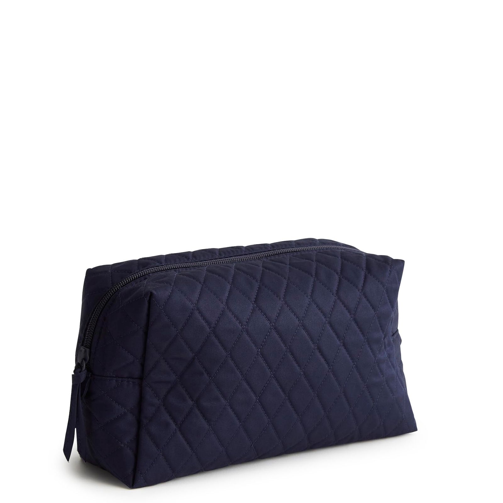 新品 Vera Bradley プレミアムコットン ラージ コスメティックメイクバッグ ピーコート(Peacoat) One Size