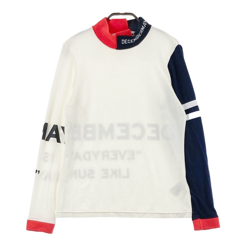 サイズ：S DECEMBERMAY ディセンバーメイ ハイネック 長袖Tシャツ ホワイト系 [240101684543] ゴルフウェア メンズ ストスト 7,603円
