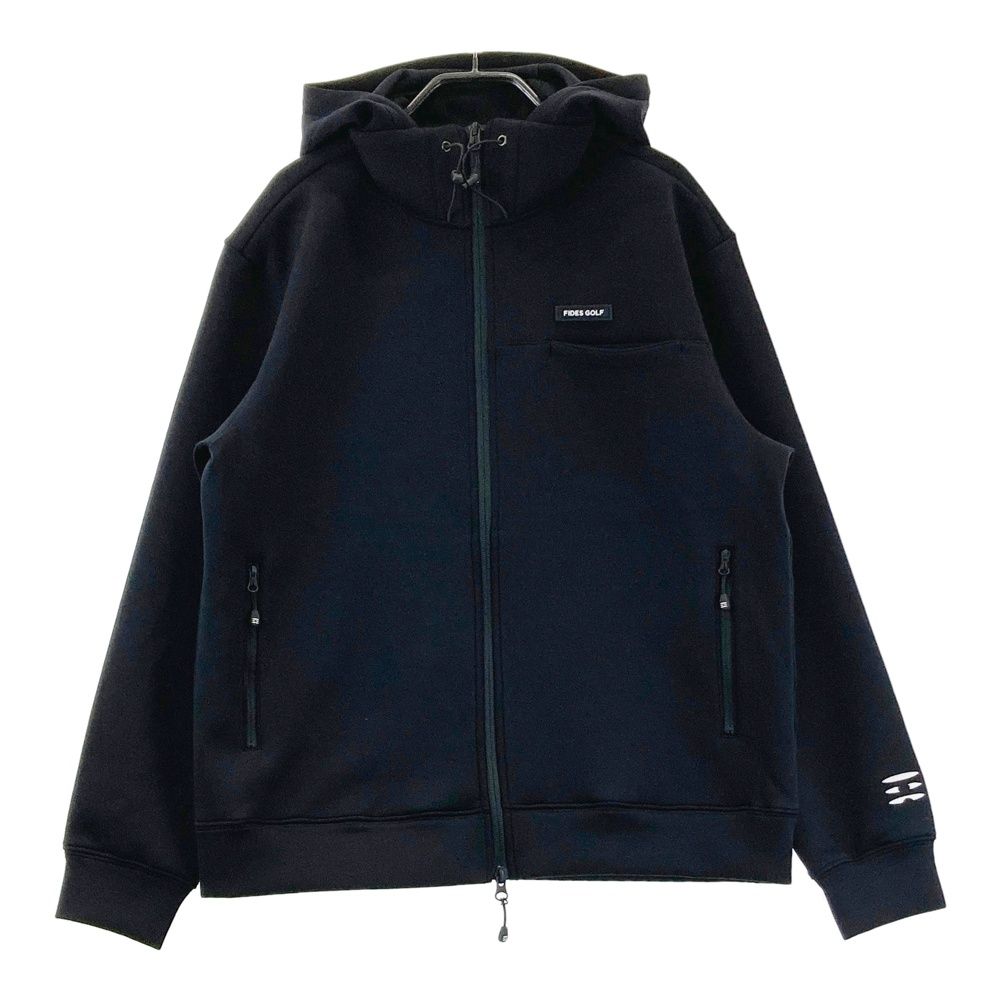 サイズ：L FIDES GOLF フィデスゴルフ ジップ パーカー ブラック系