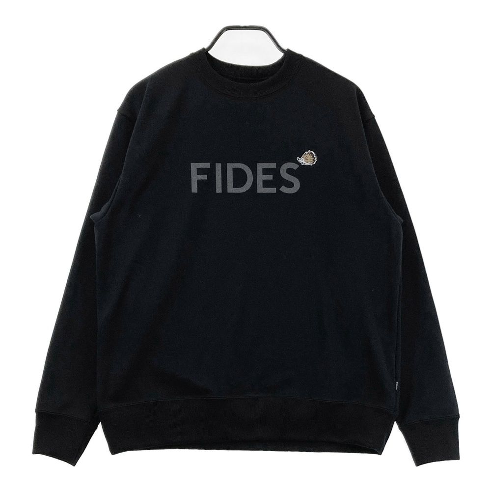 サイズ：L FIDES GOLF フィデスゴルフ ×CLUBHAUS スウェットトレーナー ブラック系 [240101693310] ゴルフウェア メンズ ストスト