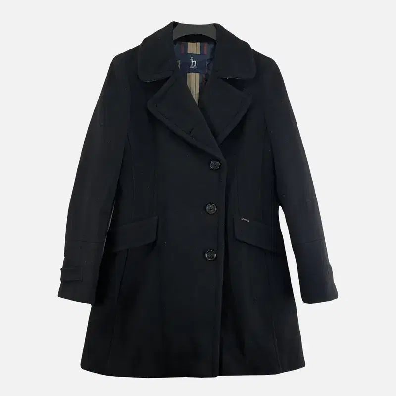 HAZZYS へジス ブラック レディース コート 85-160 N0628