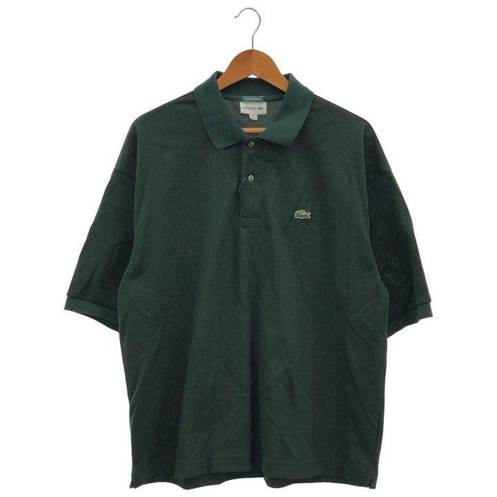 LACOSTE ワンポイント刺繍カノコポロ PH231LJ グリーン XXL