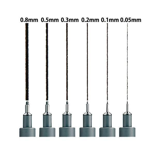 (まとめ) ステッドラー ピグメントライナー0.1mm 黒 308 01-9 1セット(10本) 〔×5セット〕