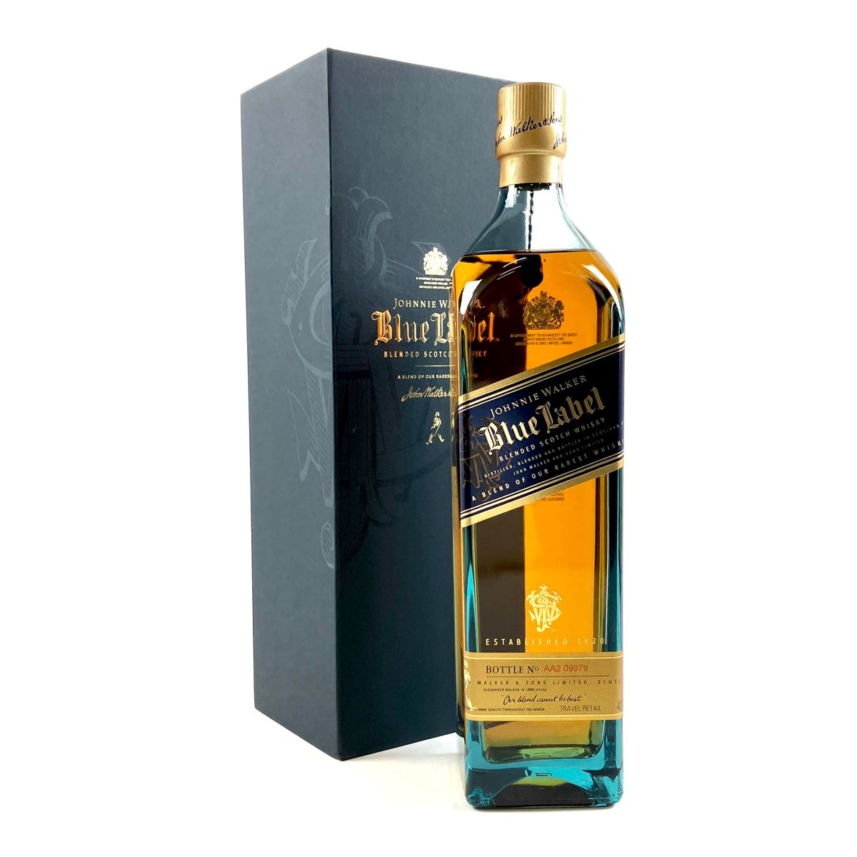 【在庫一掃】 ジョニーウォーカー JOHNNIE WALKER ブルーラベル 1000ml スコッチウイスキー ブレンデッド 【古酒】