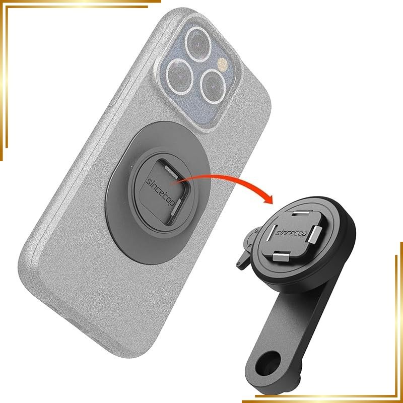 【新品】 Sincetop Qシリーズ 自転車用スマホホルダー|CNCアルミ製・1秒着脱・360°回転|ロード/MTB/Eバイク対応・ステムマウント