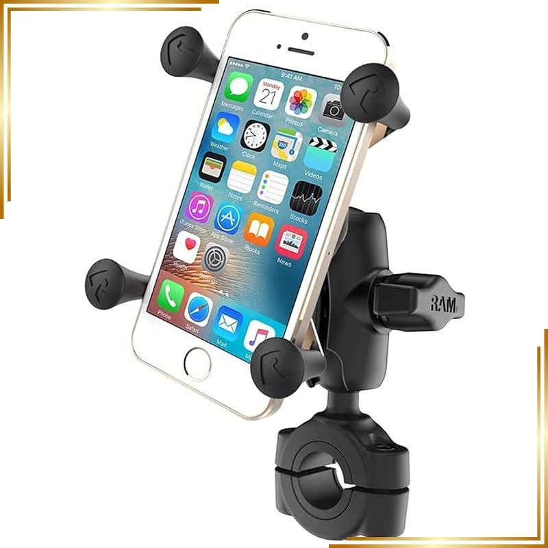 【新品】 RAM MOUNTS(ラムマウント)【セット】Xグリップ スマートフォンホルダー ハンドルバーマウント(M) アーム(S) X-Gripホルダー [1インチ] 対応径φ19~25.4mm RAM-B408A-UN7