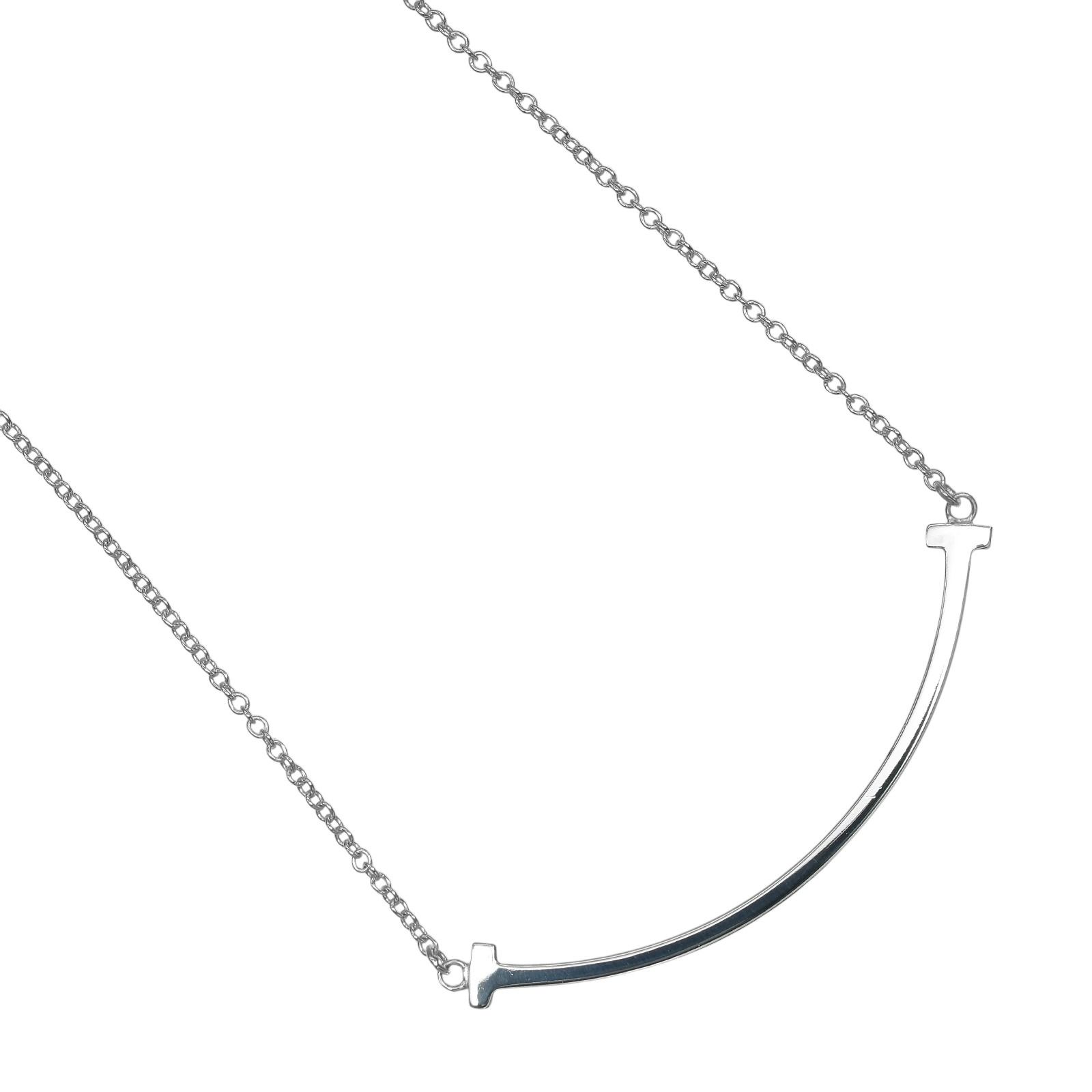 【TIFFANY&Co.】ティファニー Tスマイル スモール シルバー925 レディース 1.9g ネックレス