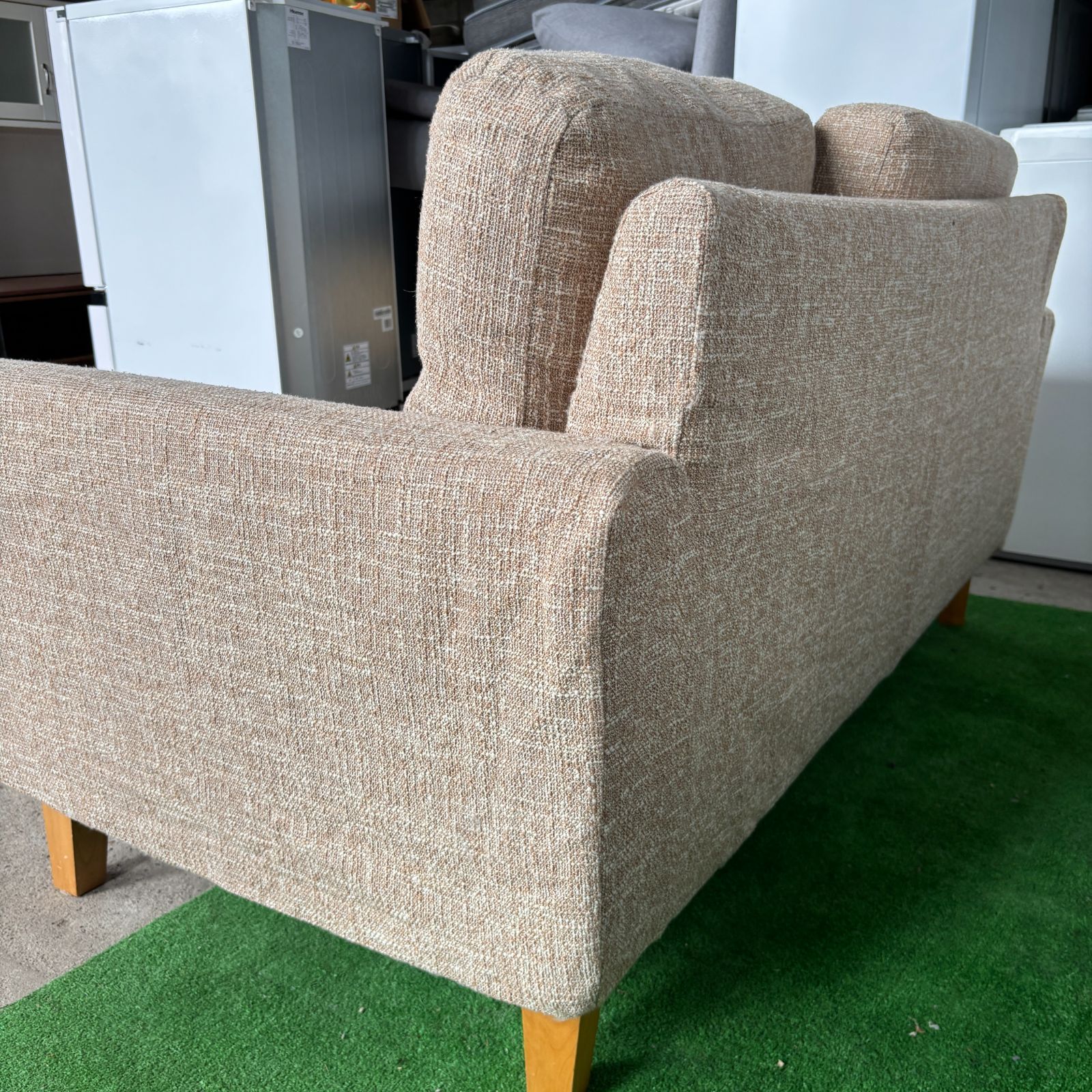 【1/31まで出品】モモナチュラル 2人掛けソファ SOEUR MOMONATURAL PHONO SOFA モモナチュラル 2人掛けソファ ベージュ
