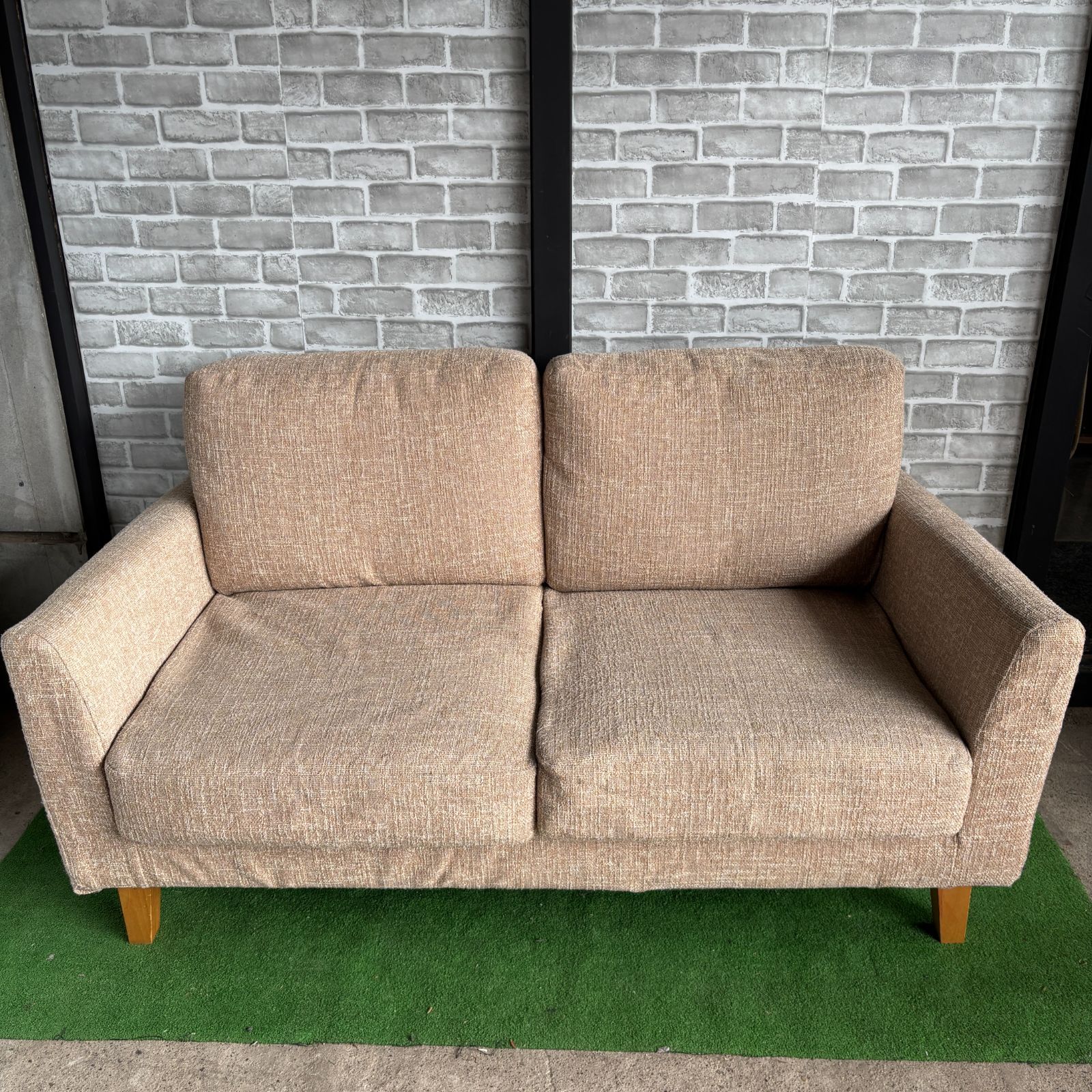 MOMONATURAL PHONO SOFA モモナチュラル 2人掛けソファ ベージュ