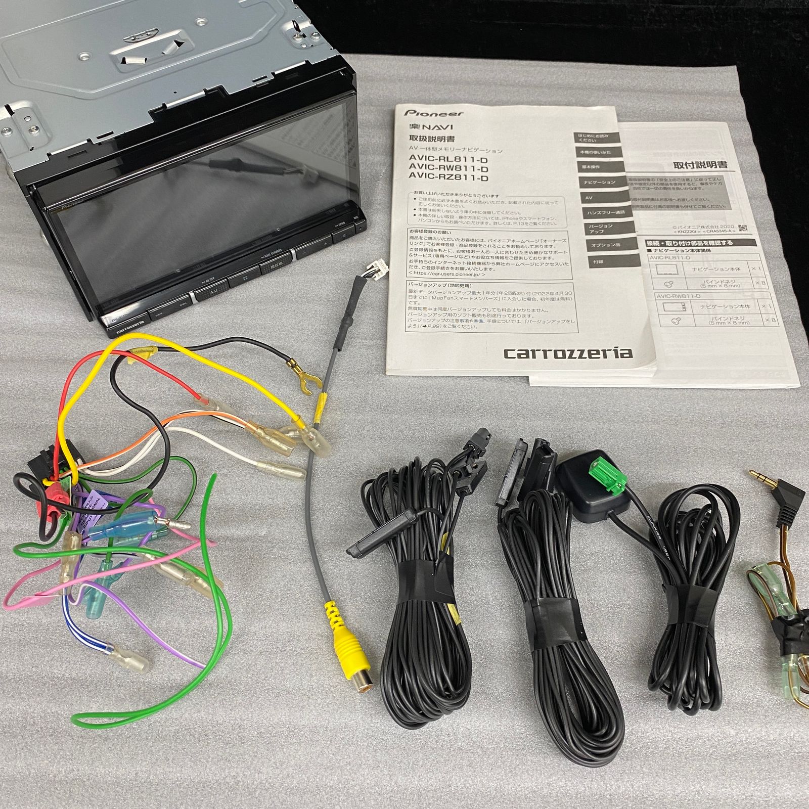 美品】 Pioneer carrozzeria 楽ナビ AVIC-RZ811-D AV一体型 メモリー