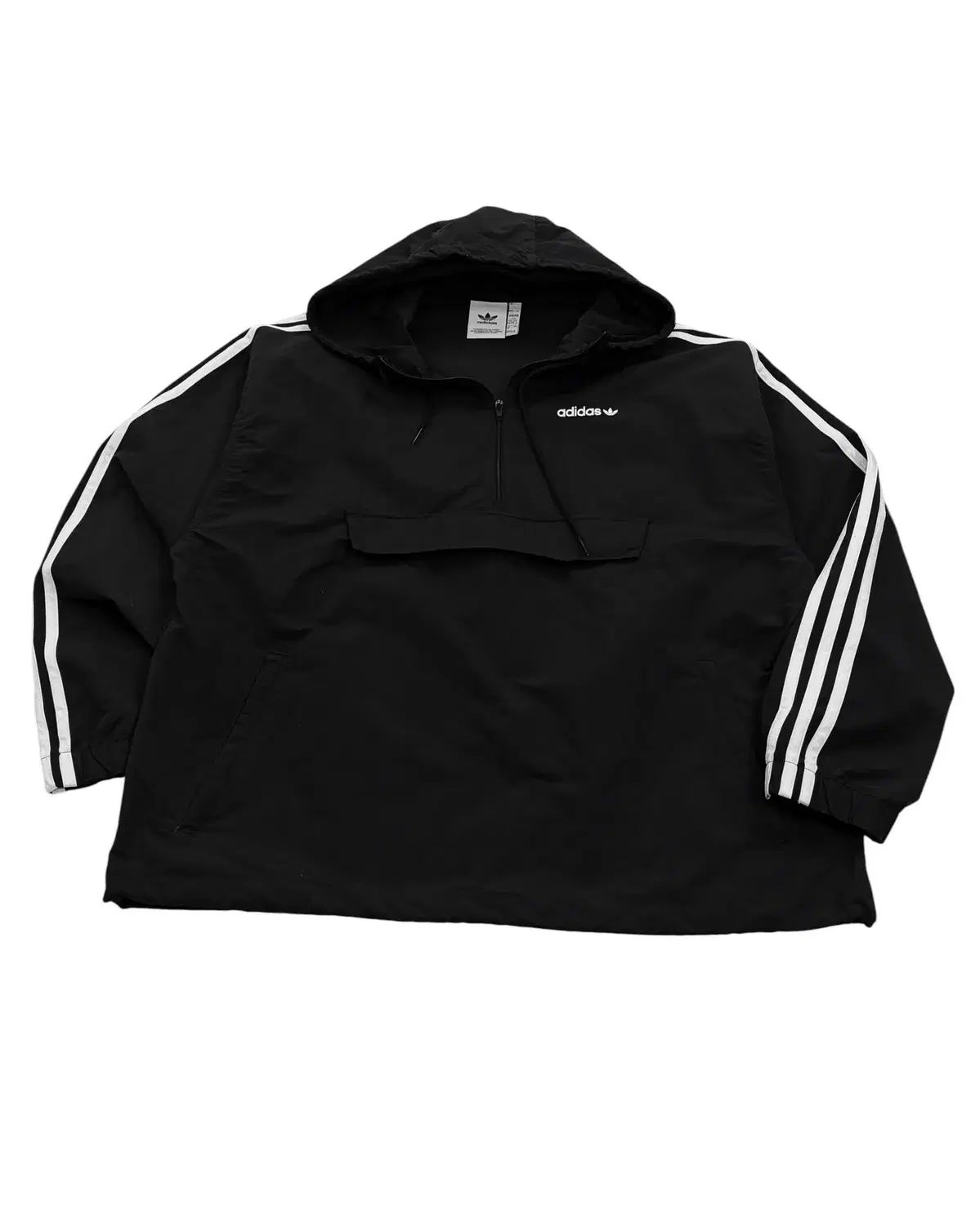 最新バージョン adidas 3本線 トレフォイル ロゴ ハーフジップ Anorak 