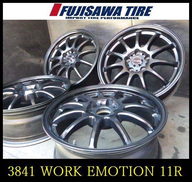 【3841】B送料無料▲WORK EMOTION 11R▲17x7.0J 5穴 114.3+47▲4本 26103083