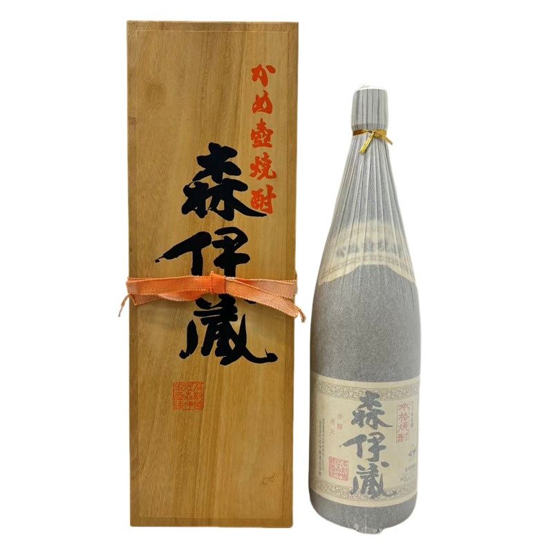 焼酎 森伊蔵 旧ラベル ○3つ 1800ml 25度 森伊蔵酒造 桐箱付き 和紙