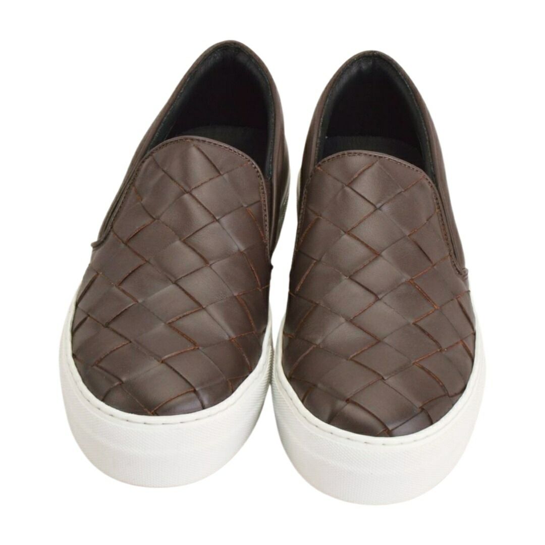 ペリーコサニー PELLICO SUNNY LOTUS INTRECCIO スリッポン スニーカー サイズ40 ブラウン イタリア製 メンズ F-SHOE960