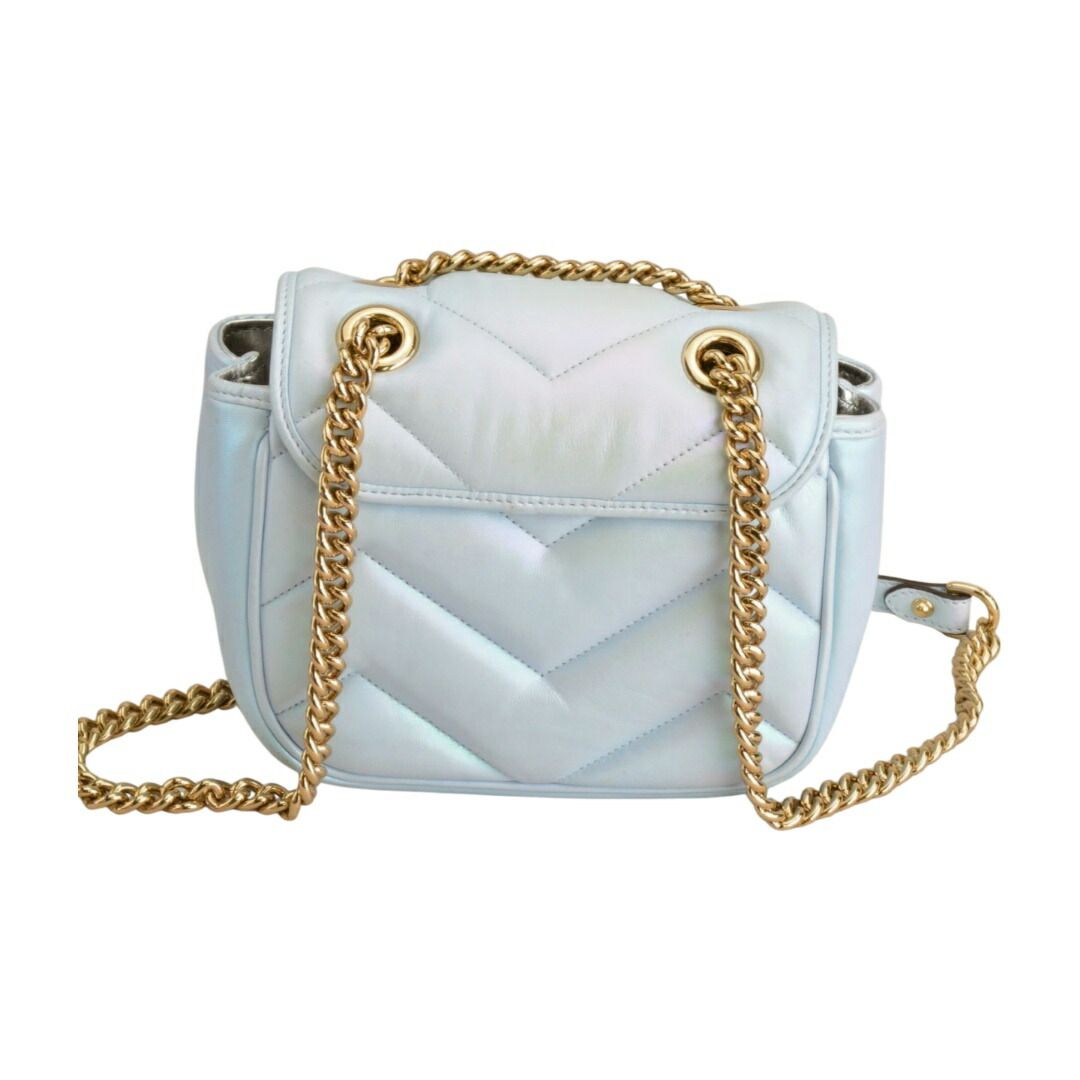 グッチ GUCCI GGマーモント ミニ レザー チェーンショルダーバッグ 