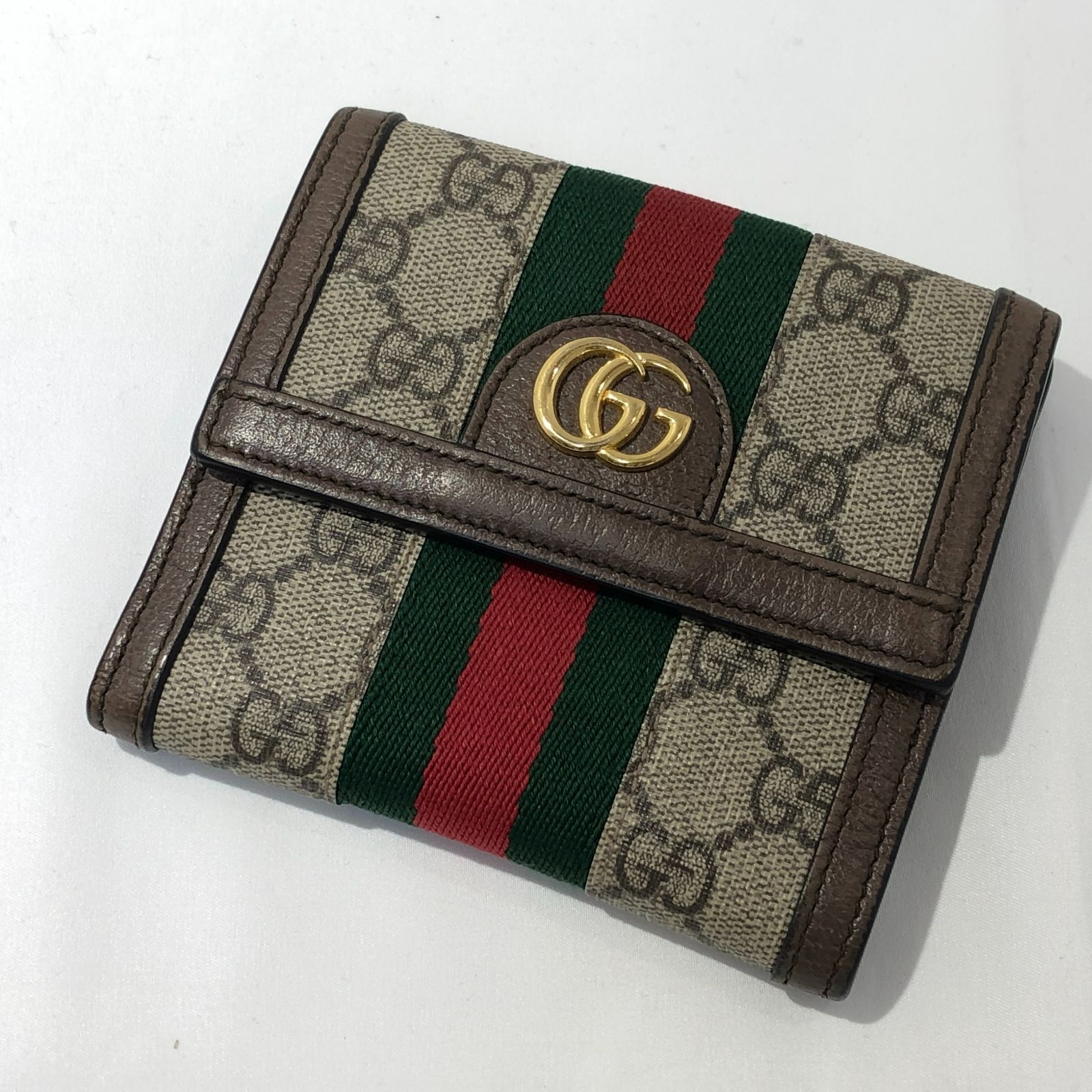 [七重浜85-7-080513nh] GUCCI グッチ オフィディア財布　523173.2149[中古] [レディース]