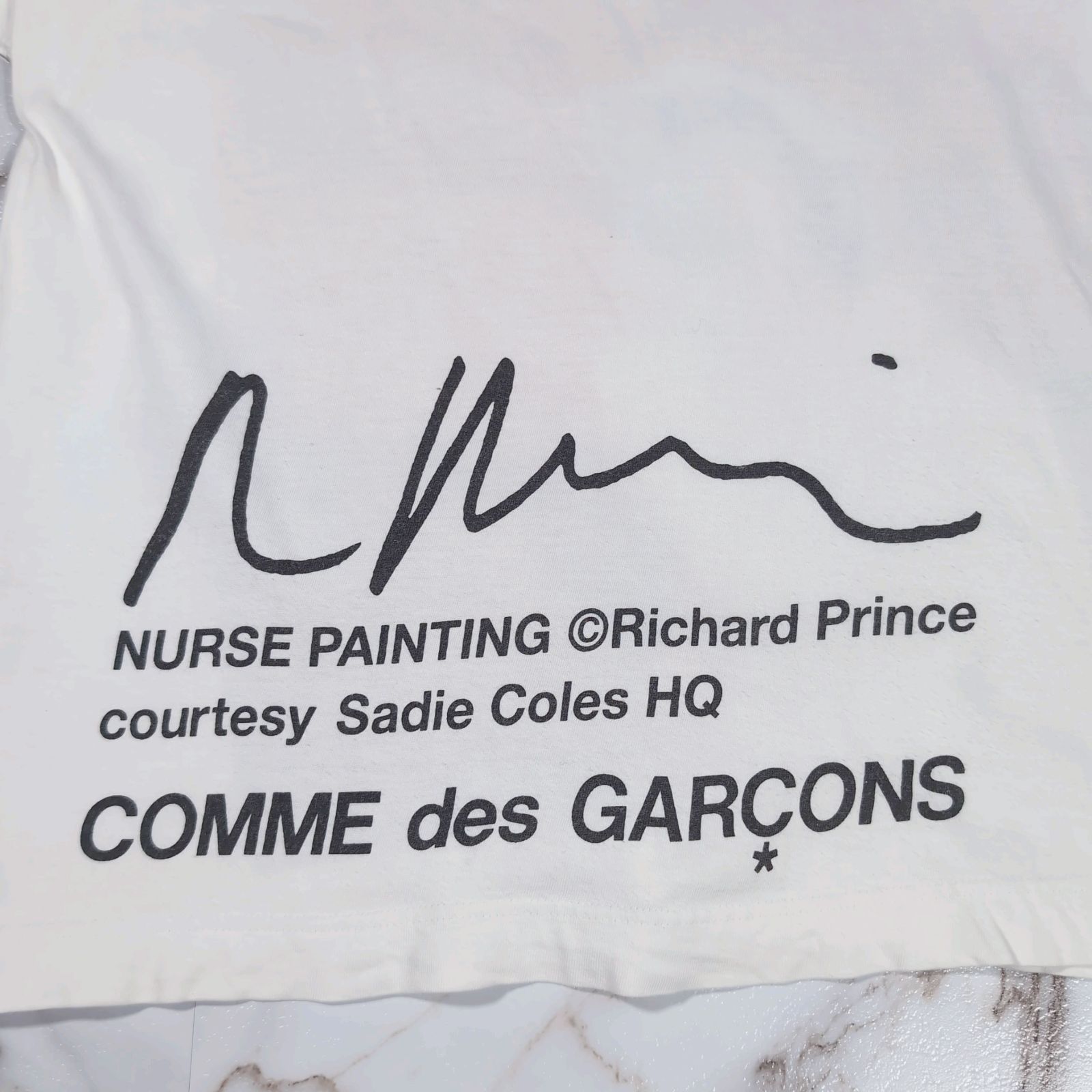 90s COMME des GARCONS SHIRT 看護婦 看護師 ナース S/S TEE L 
