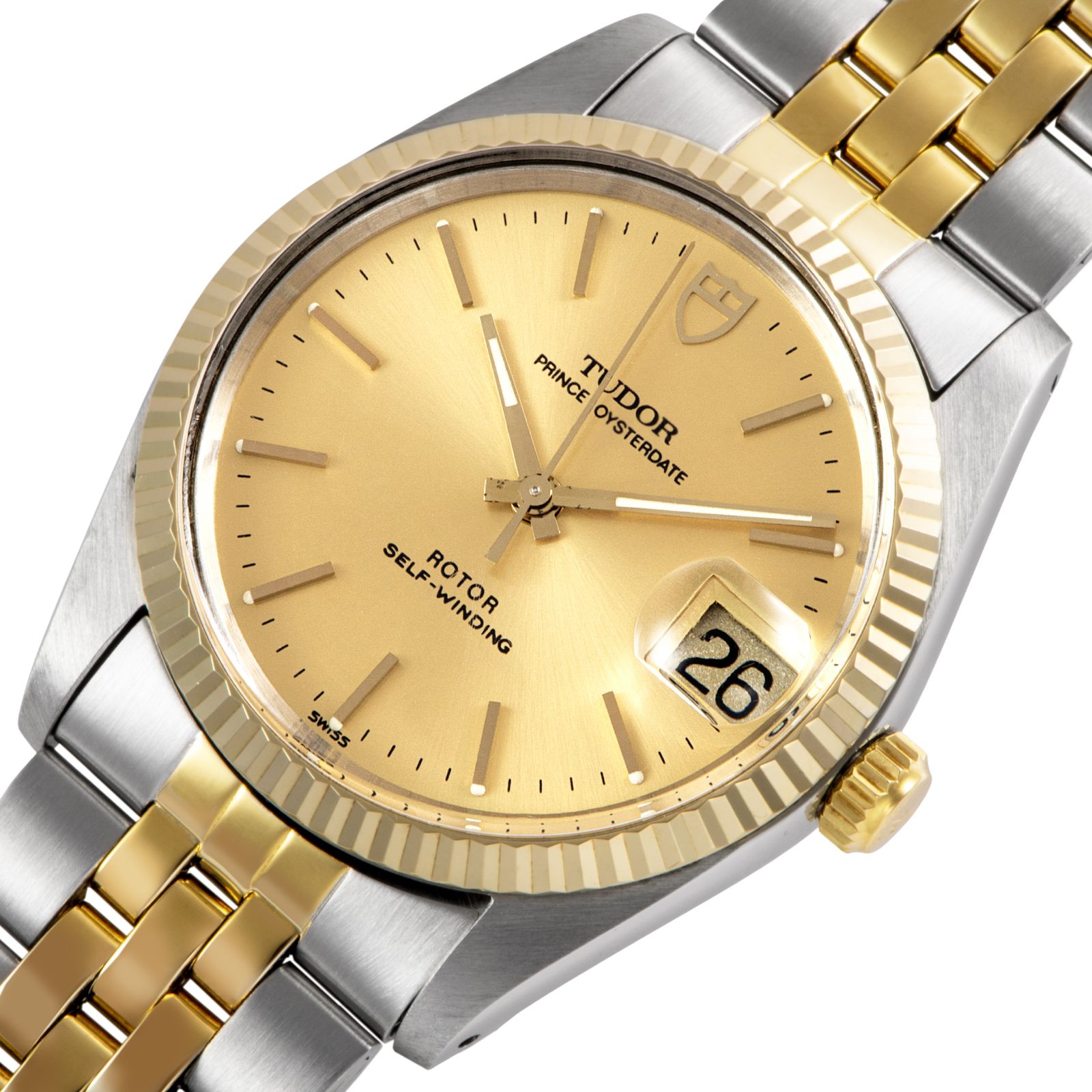 TUDOR 74033 SS/YG × SS/YG 自動巻き TUDOR チューダー / チュードル プリンスデイト 74033 SS/YG【中古