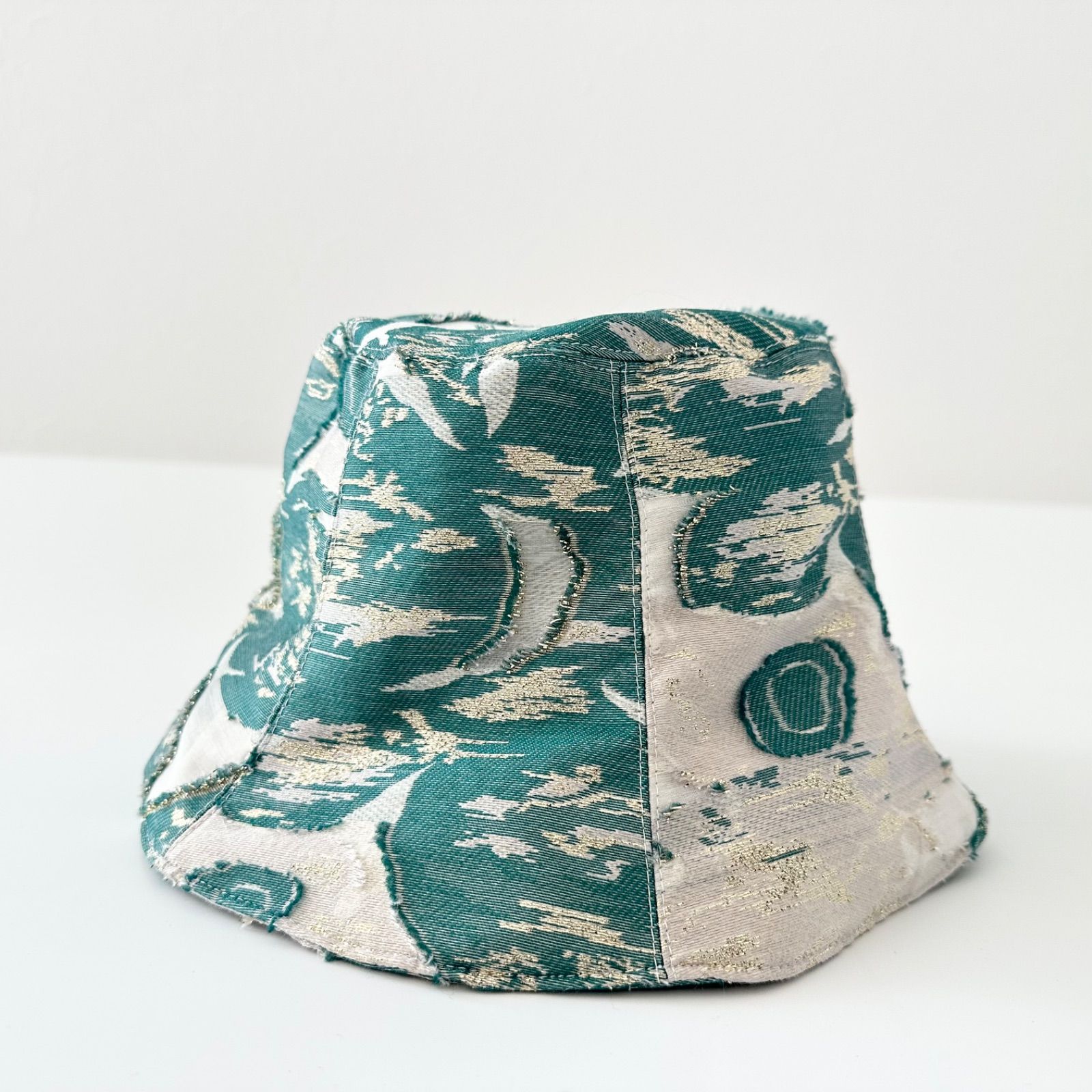 ミューラル MURRAL flower quartz jacquard hat 23SS グリーン