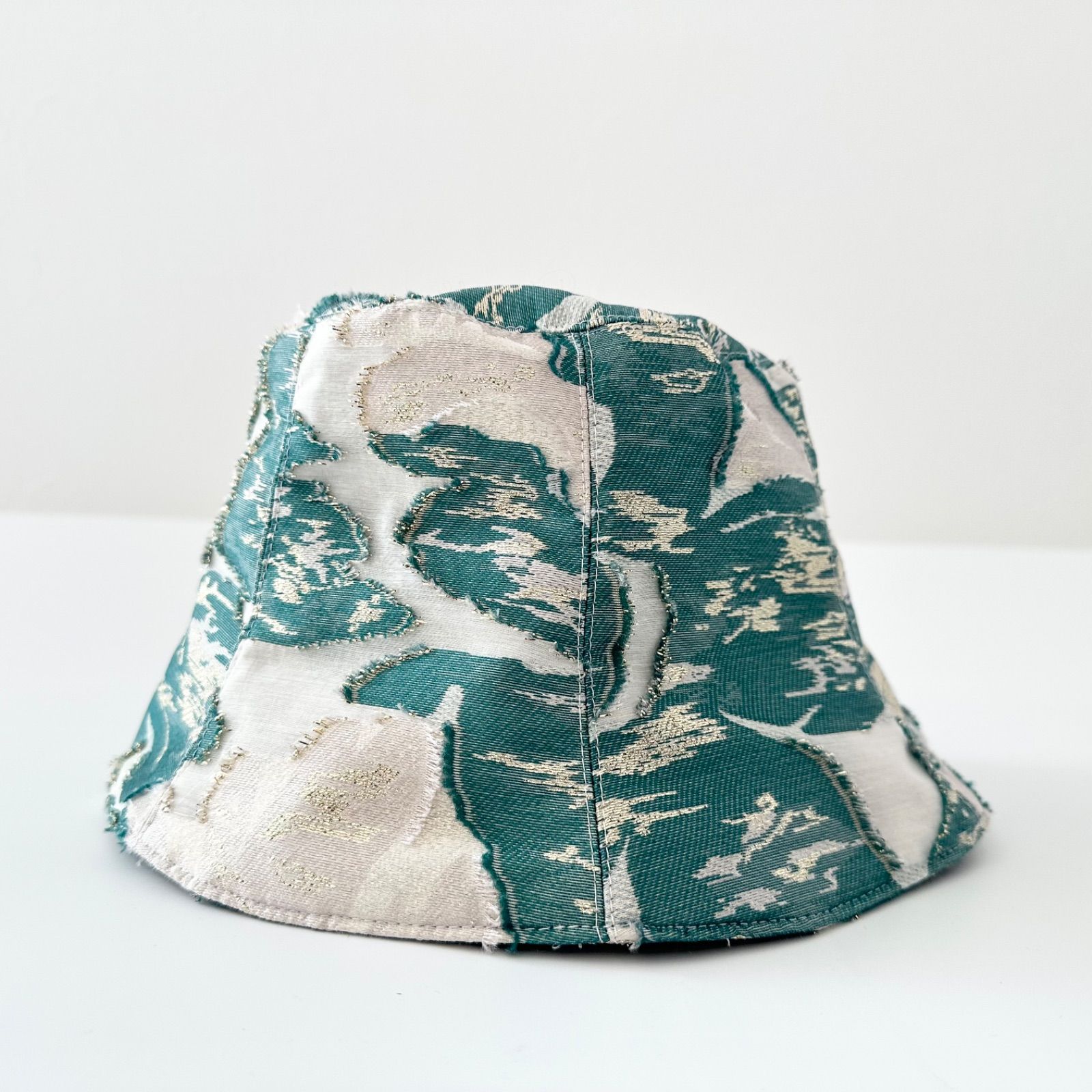 ミューラル MURRAL flower quartz jacquard hat 23SS グリーン