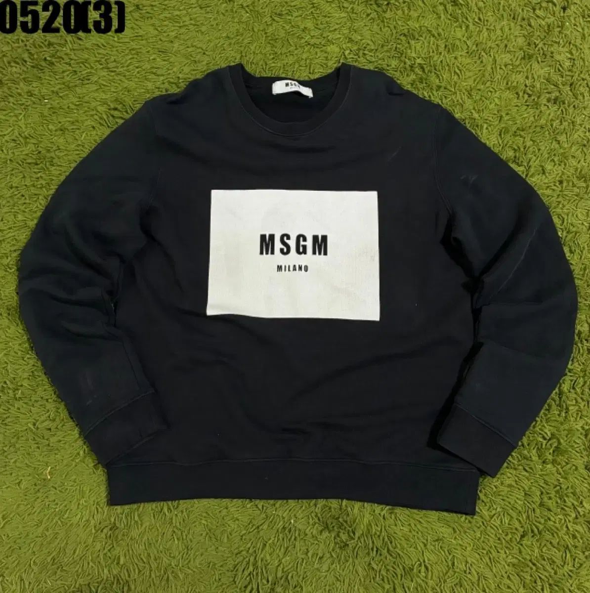 新品 MSGM スウェット ブラック MSGM(エムエスジイエム) スウェット 