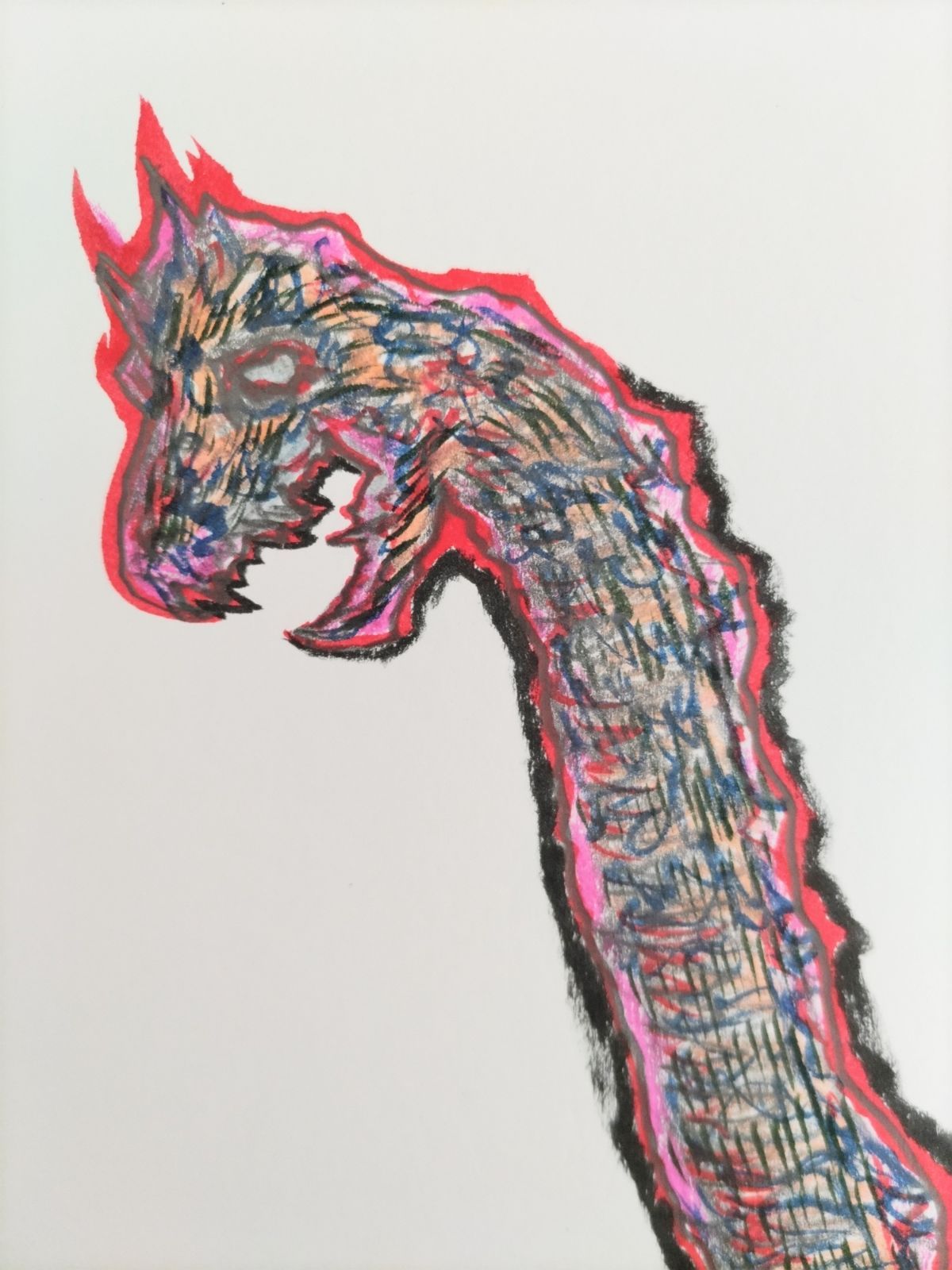 絵画 現代アート ドローイング 原画 動物画 抽象画 キャンバス
