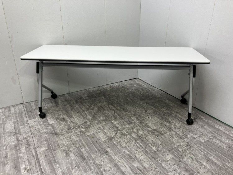 【中古品】プラス リネロ2シリーズ 1800サイドスタックテーブル LD-620 WS ホワイト