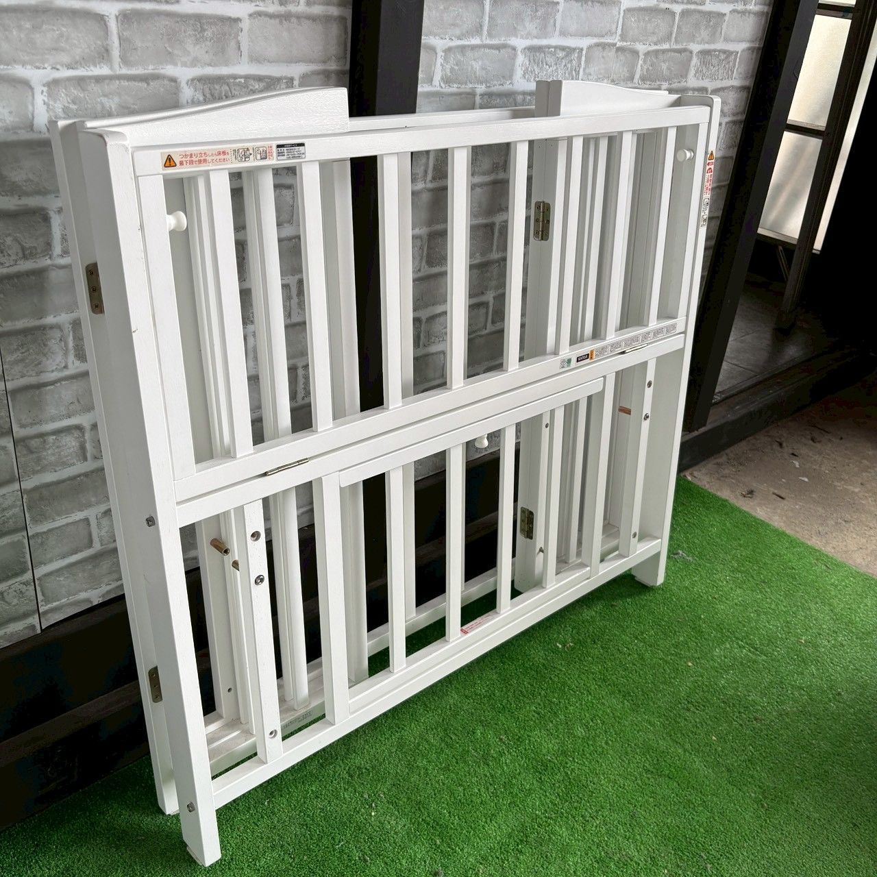 KATOJI カトージ ベビーベッド ホワイト 60×90 折りたたみ コンパクト 