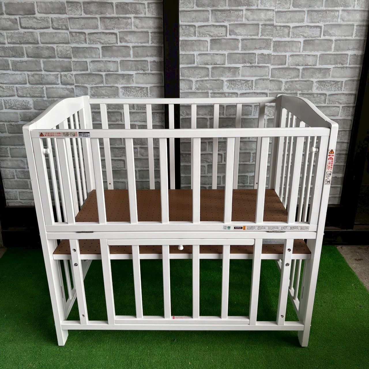 カトージ KATOJI ベビーベッド 60×90サイズ 【直接取引希望】千葉埼玉 KATOJI カトージ ベビーベッド ホワイト 60×90 折りたたみ コンパクト