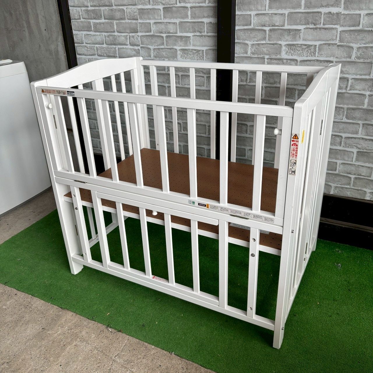 KATOJI カトージ ベビーベッド ホワイト 60×90 折りたたみ コンパクト