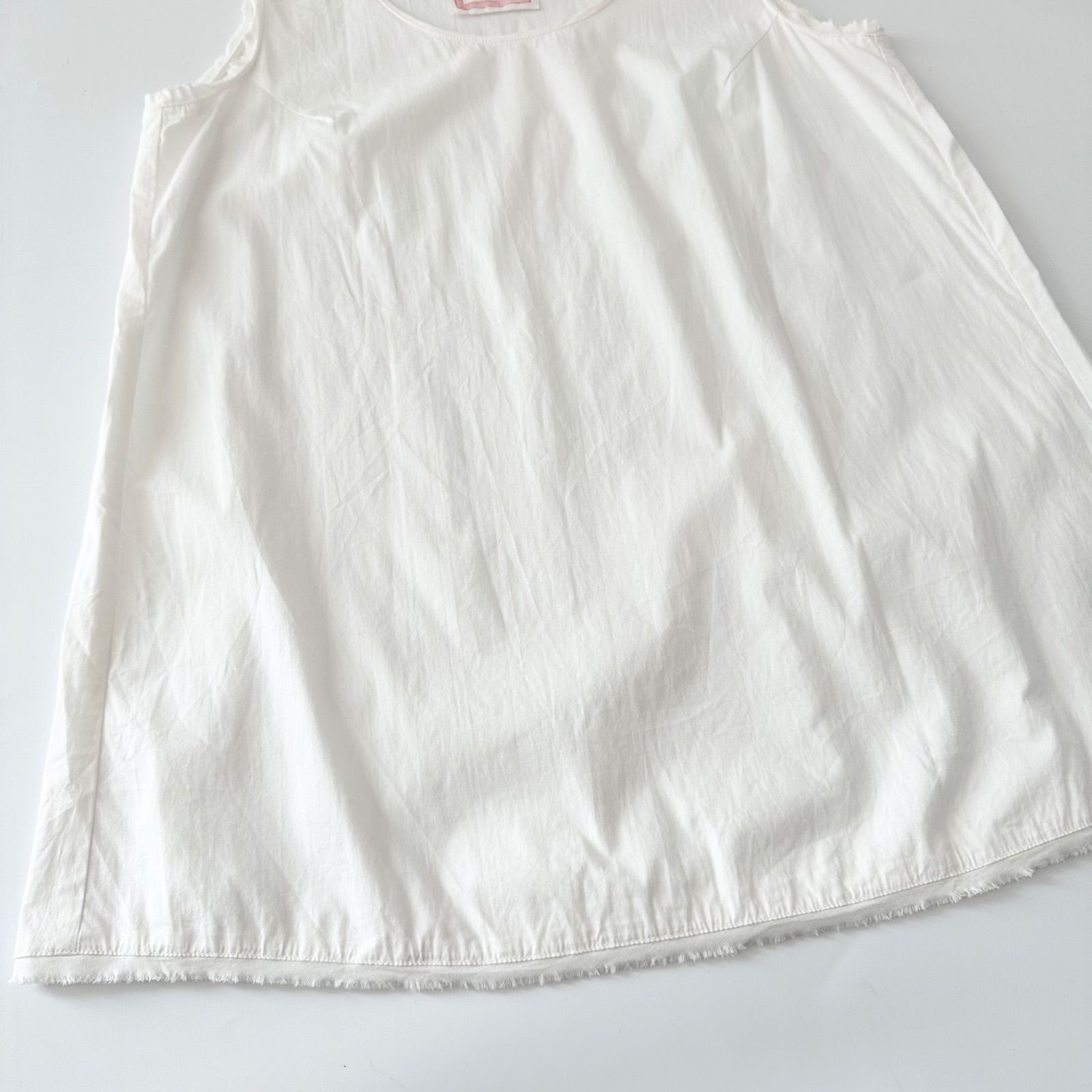 ビアズリー BEARDSLEY シャツタンク レイヤード タンクトップ 白