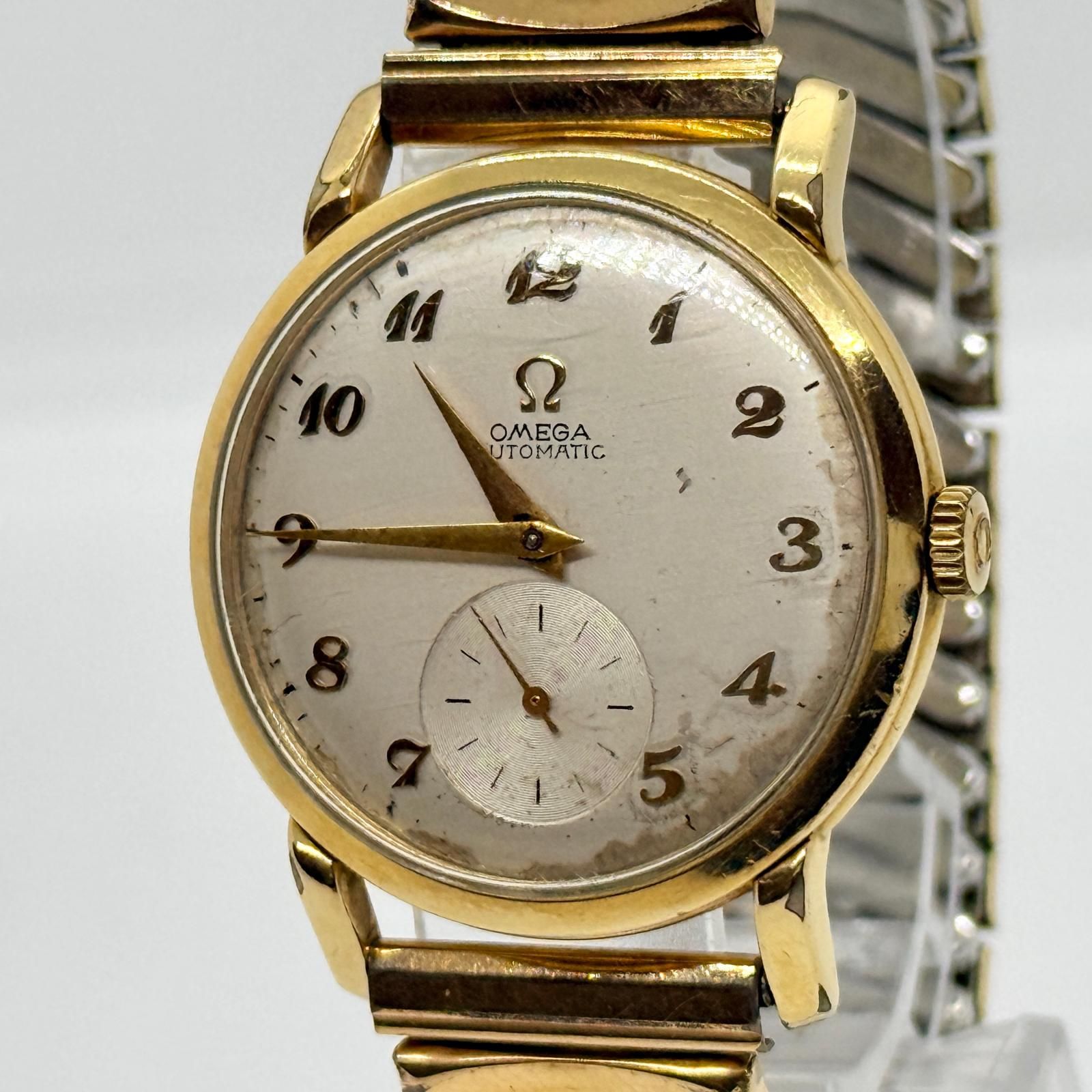 OMEGA オメガ シルバー AT ユニセックス 腕時計 稼働品 ゴールド 
