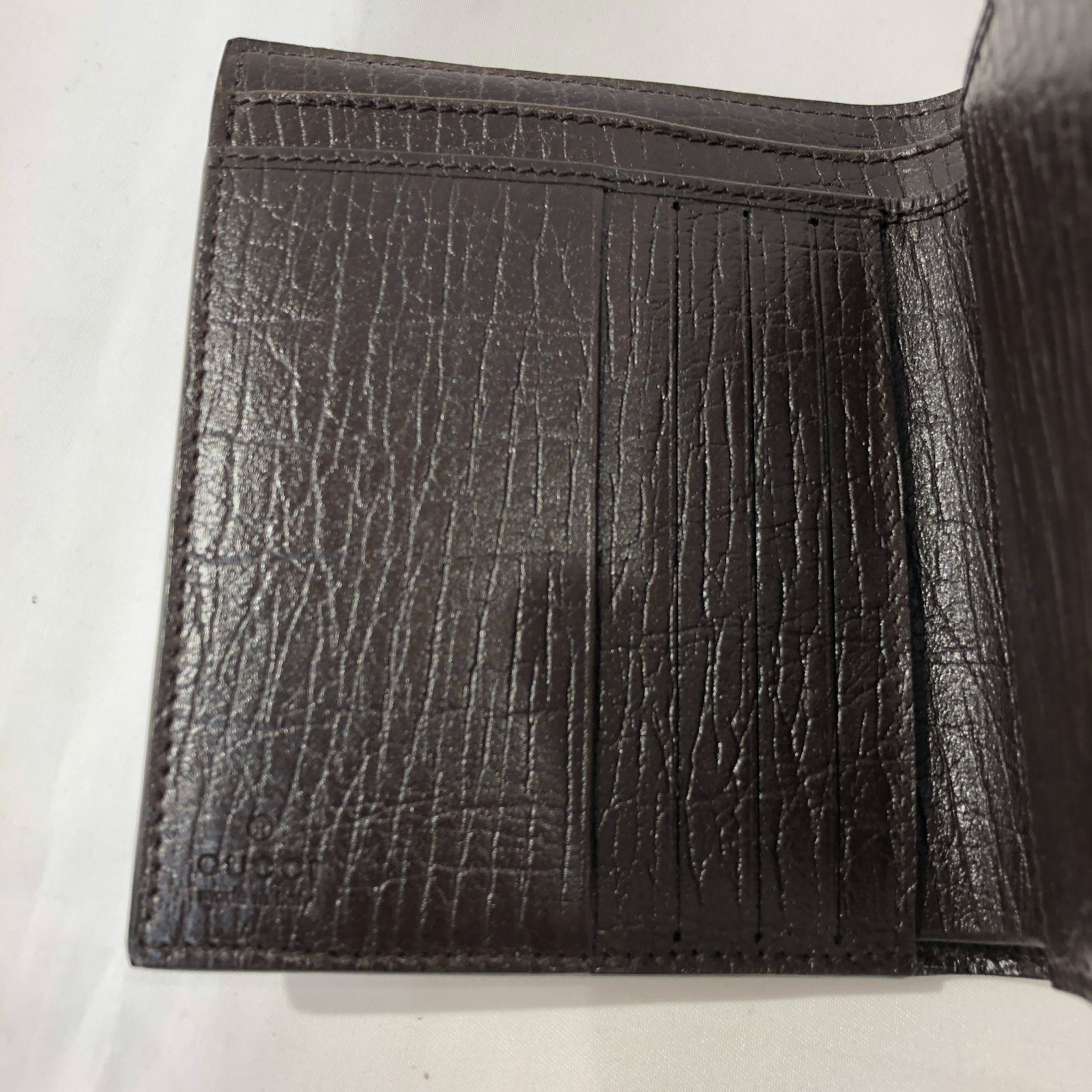 七重浜85-6-080513nh]美品 GUCCI グッチ GG二つ折り財布 415052.2888 