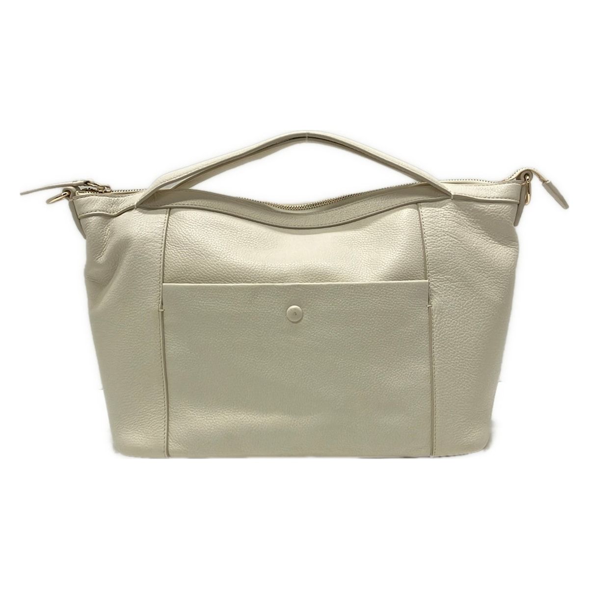 COLE HAAN(コールハーン) ハンドバッグ美品 - 白 レザー - メルカリ