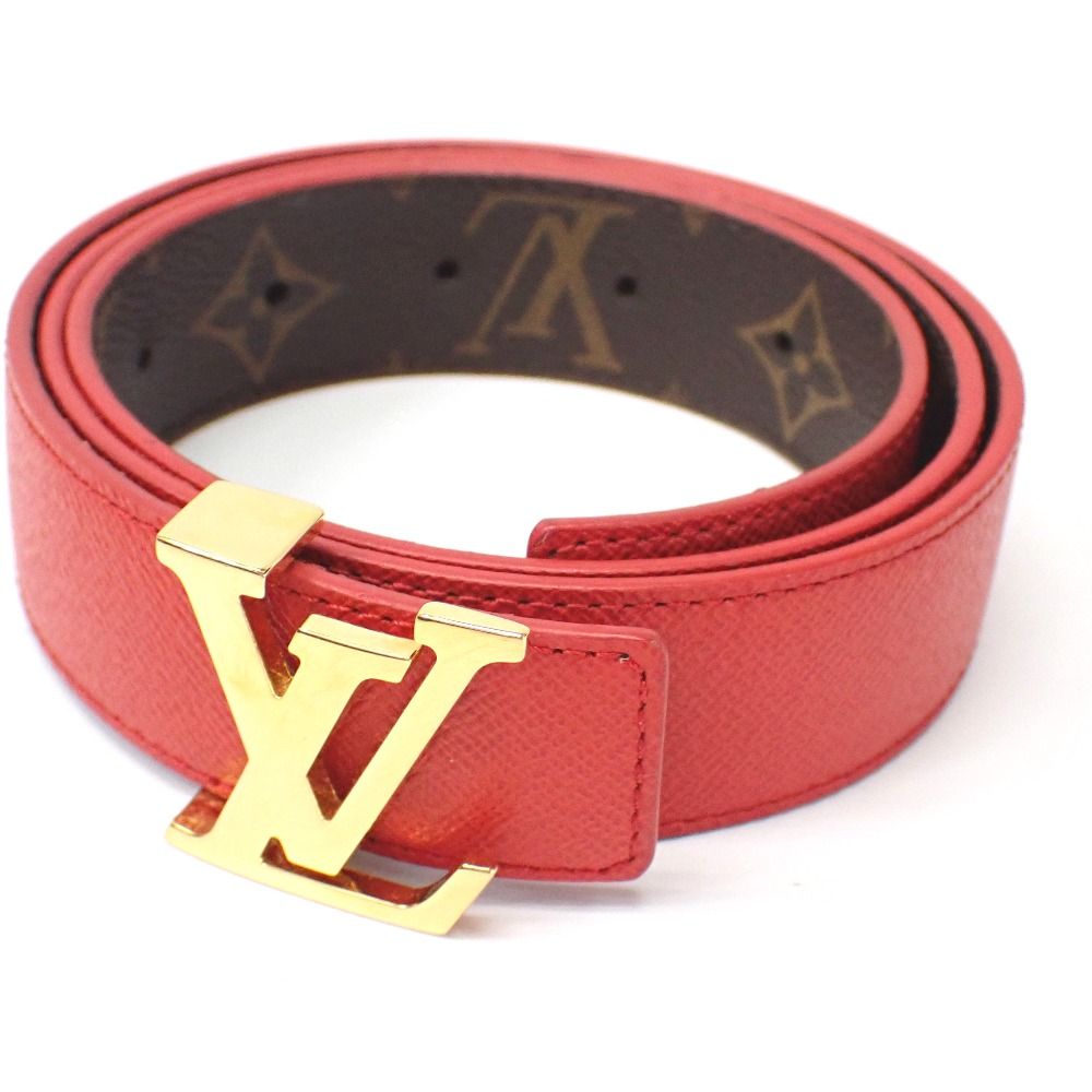 Ft1350541 ルイ・ヴィトン ベルト サンチュール・LV イニシャル M9498 メンズ LOUIS VUITTON 中古