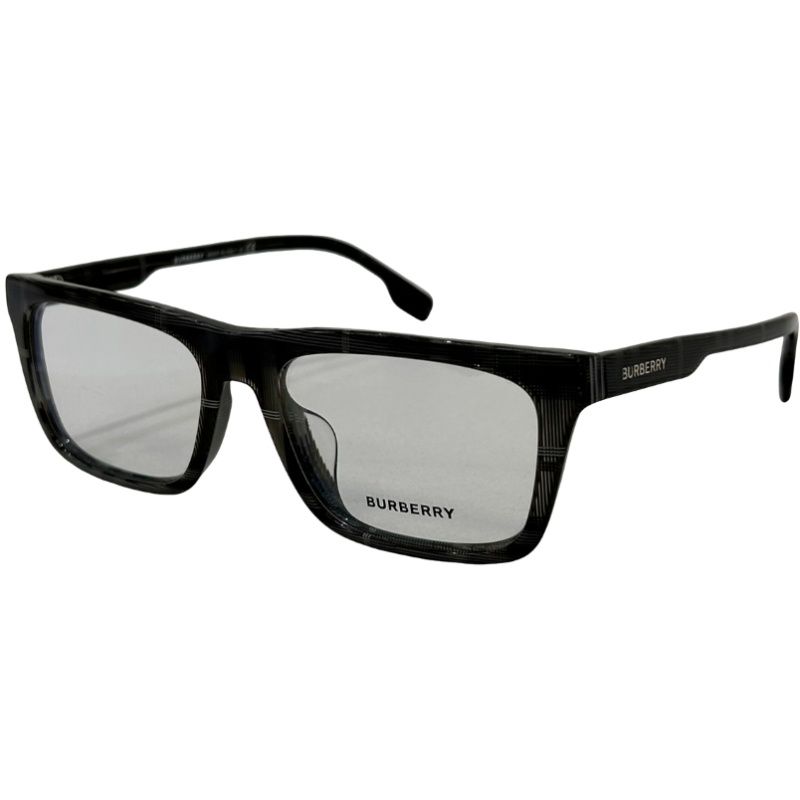 Burberry バーバリー チェック メガネ B2298-F 3804 クリアグレー×ブラック プラスチック アイウェア ユニセックス 【中古】 22604K376 4,620円