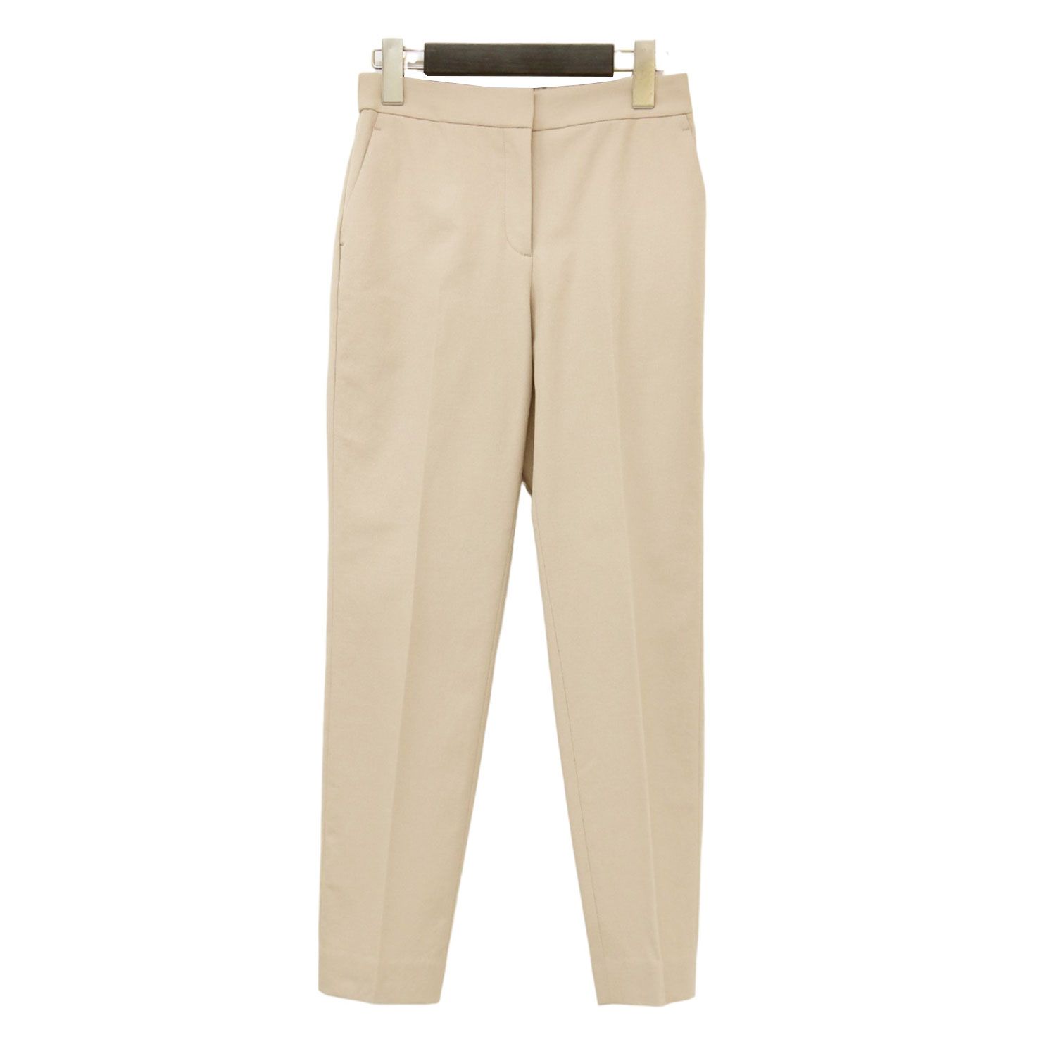 theory luxe セオリーリュクス パンツ ベージュ サイズ:34(S) | テーパードパンツ | Ariosa Carol 2Pant | スラックス センタープレス ストレッチ | ボトムス ズボン【レディース】【中古】