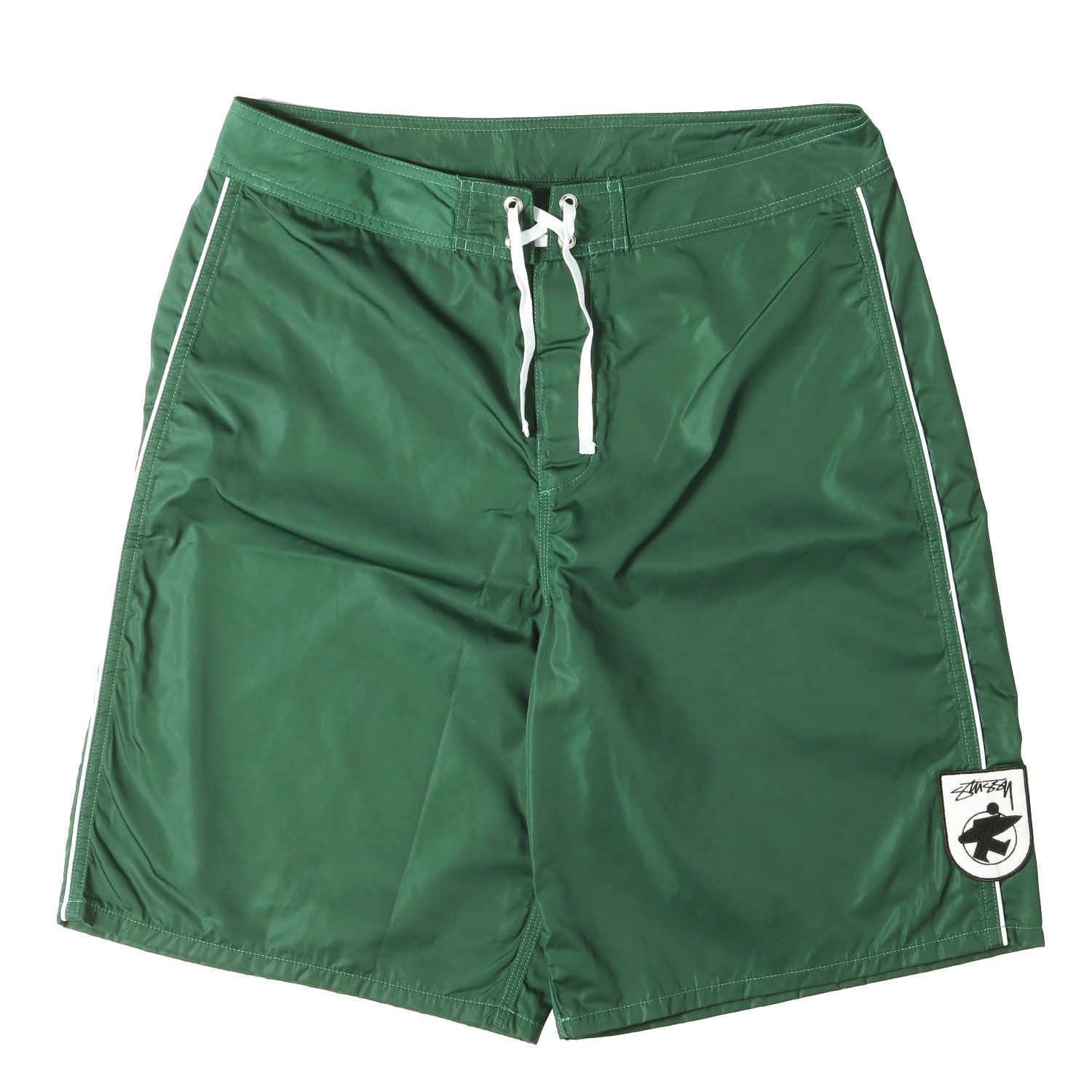 【新品】STUSSY ステューシー パンツ グリーン サイズ:32 | 25SS サーフマン ワッペン ボードショーツ (SURFMAN BOARD SHORT) | ボトムス ショートパンツ【メンズ】