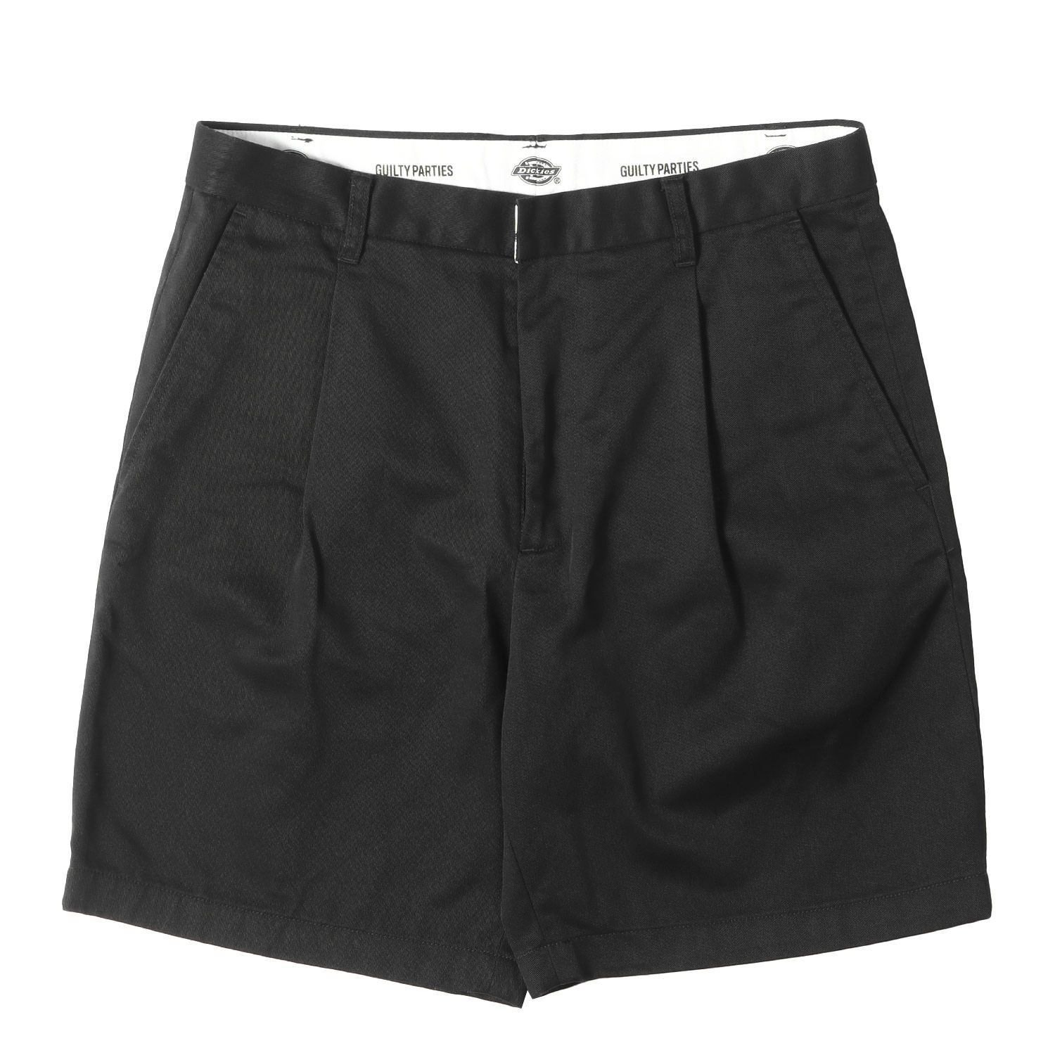 WACKO MARIA ワコマリア パンツ ブラック 黒 サイズ:M | Dickies T/Cツイル 1タック チノショーツ (PLEATED SHORT TROUSERS) | ボトムス ショートパンツ | コラボ 別注【メンズ】【中古】