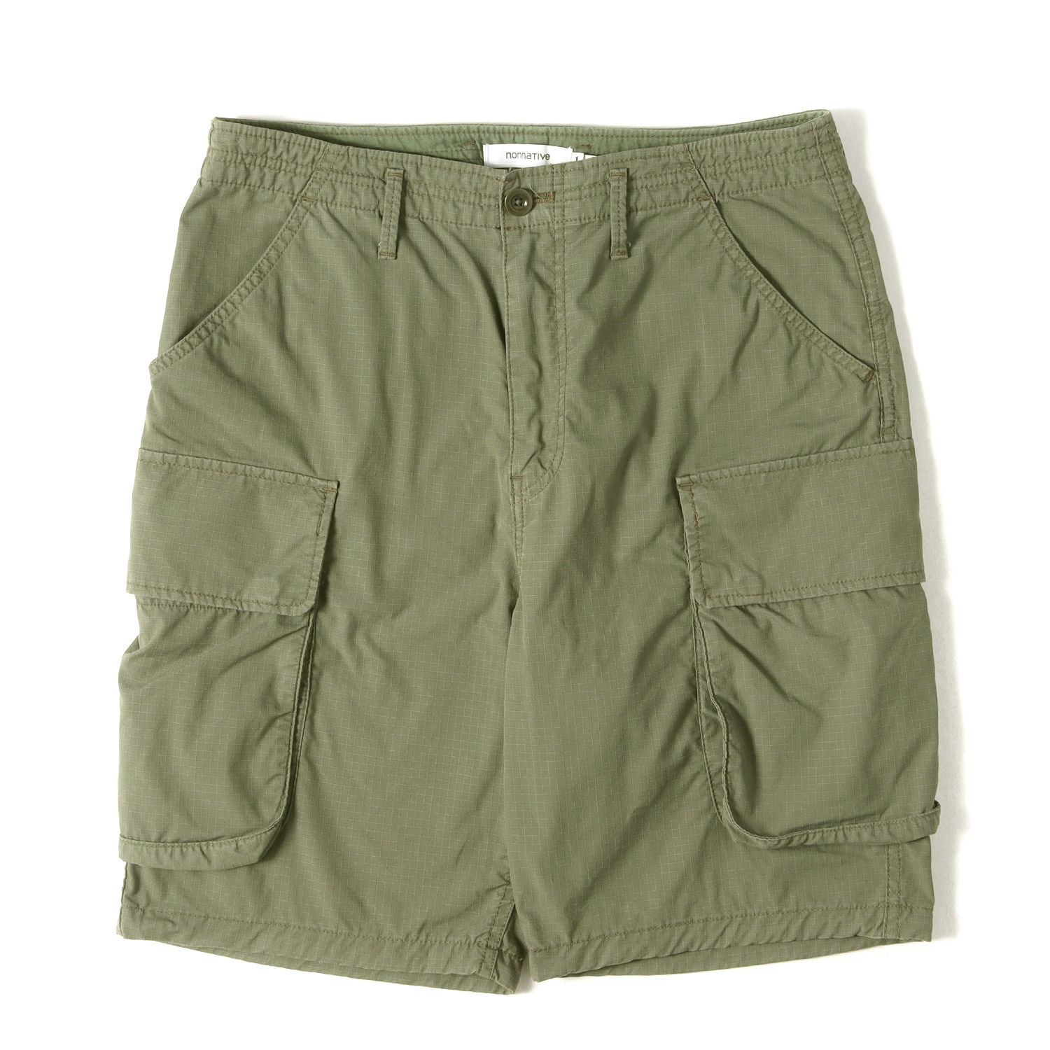 NONNATIVE ノンネイティブ パンツ オリーブ サイズ:1 | ストレッチリップストップ ミリタリー カーゴショーツ (COMMANDER 6P SHORTS C/P RIPSTOP STRETCH COOLMAX) | ボトムス【中古】