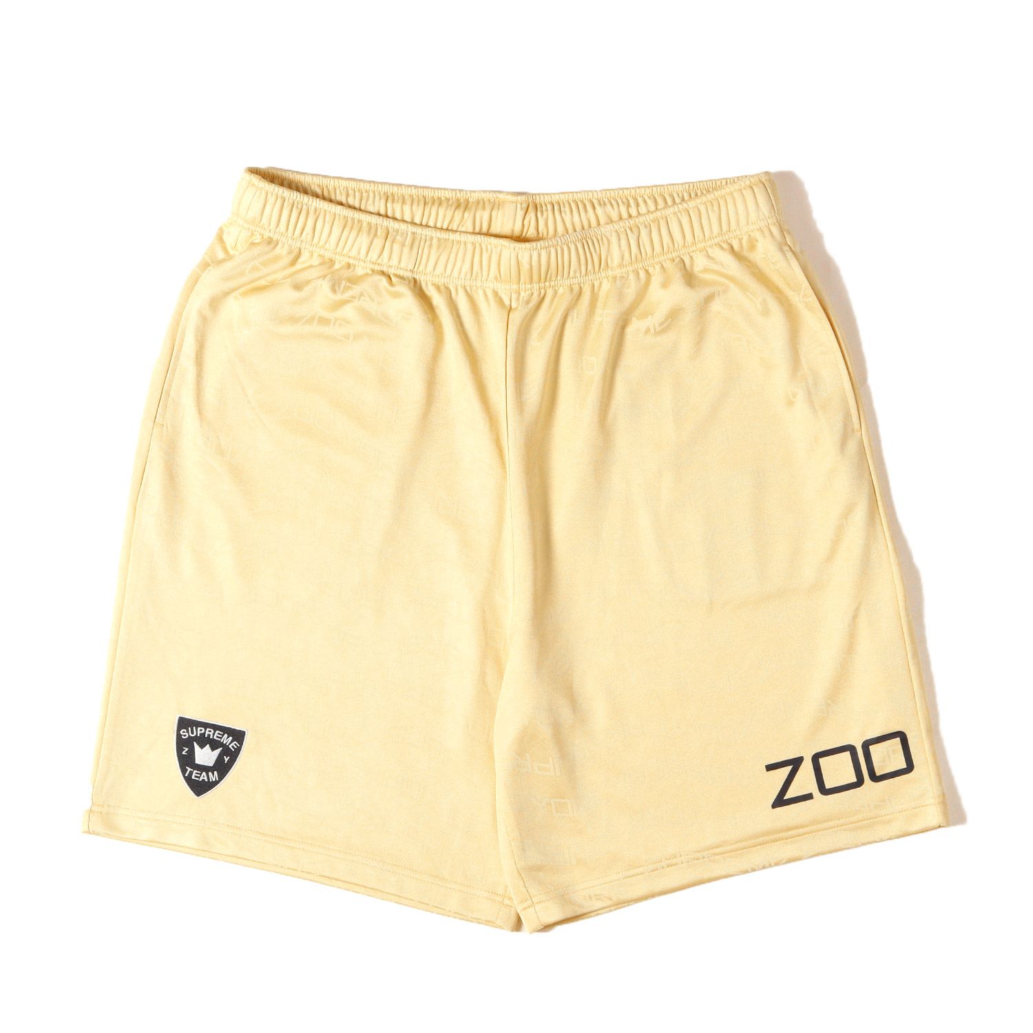 【新品】Supreme シュプリーム パンツ ライトイエロー サイズ:L | 25SS ×Zoo York ロゴ総柄 サッカーショーツ(Soccer Short) | ボトムス ショートパンツ | コラボ【メンズ】