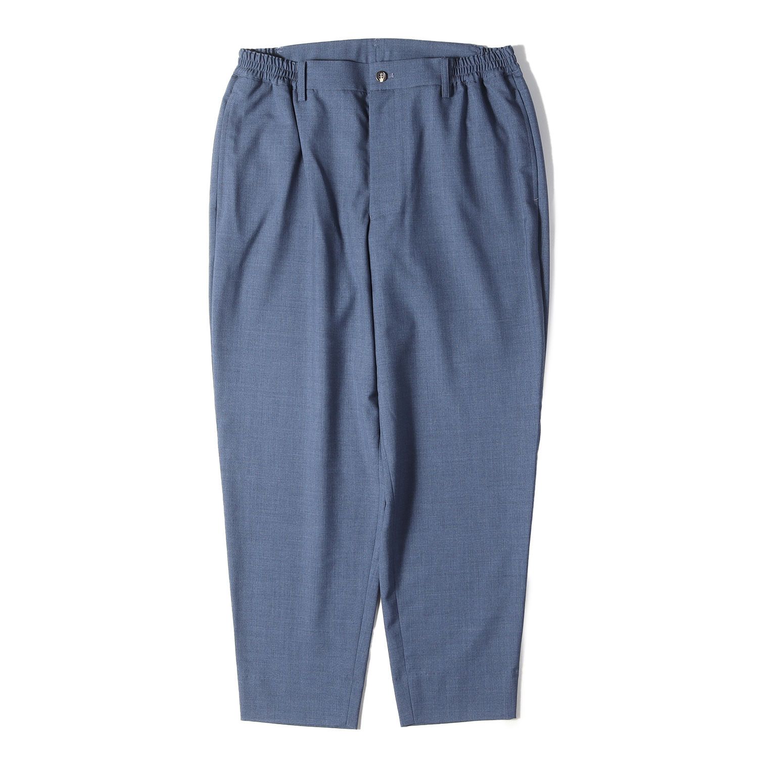 【美品】COMME des GARCONS HOMME DEUX コムデギャルソン オムドゥ パンツ ブルー サイズ:M | 23SS ウール ワイドテーパード イージー スラックス パンツ | ボトムス ズボン【メンズ】【中古】